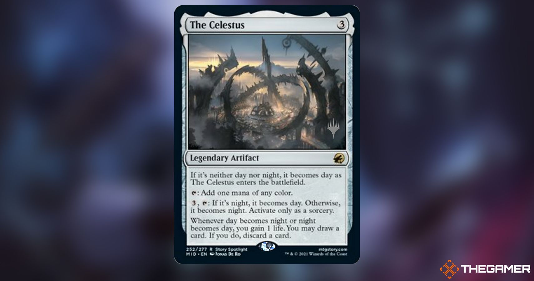 The Celestus, from Innistrad: Midnight Hunt Promos.