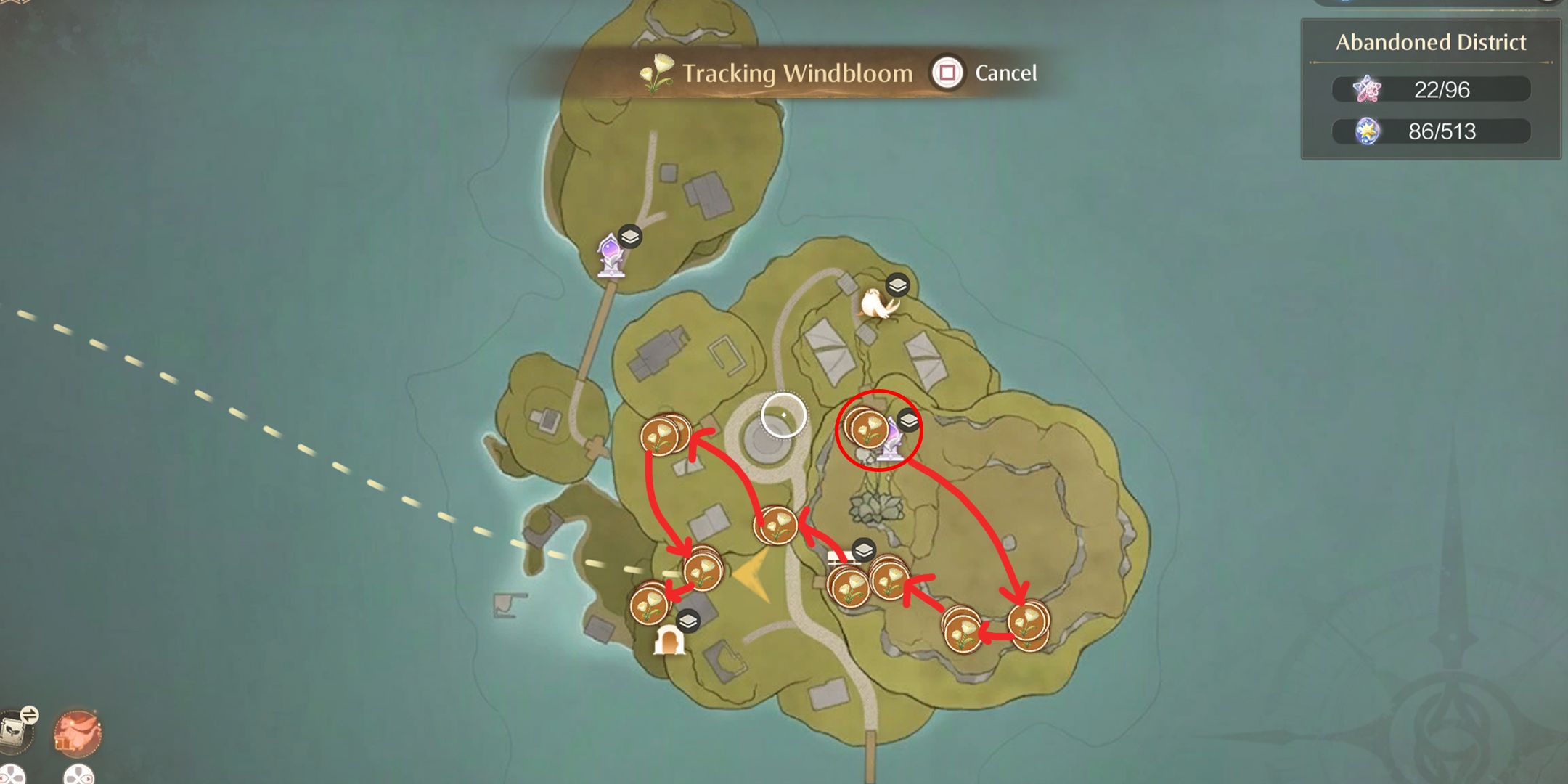 windbloom location 6 in infinity nikki