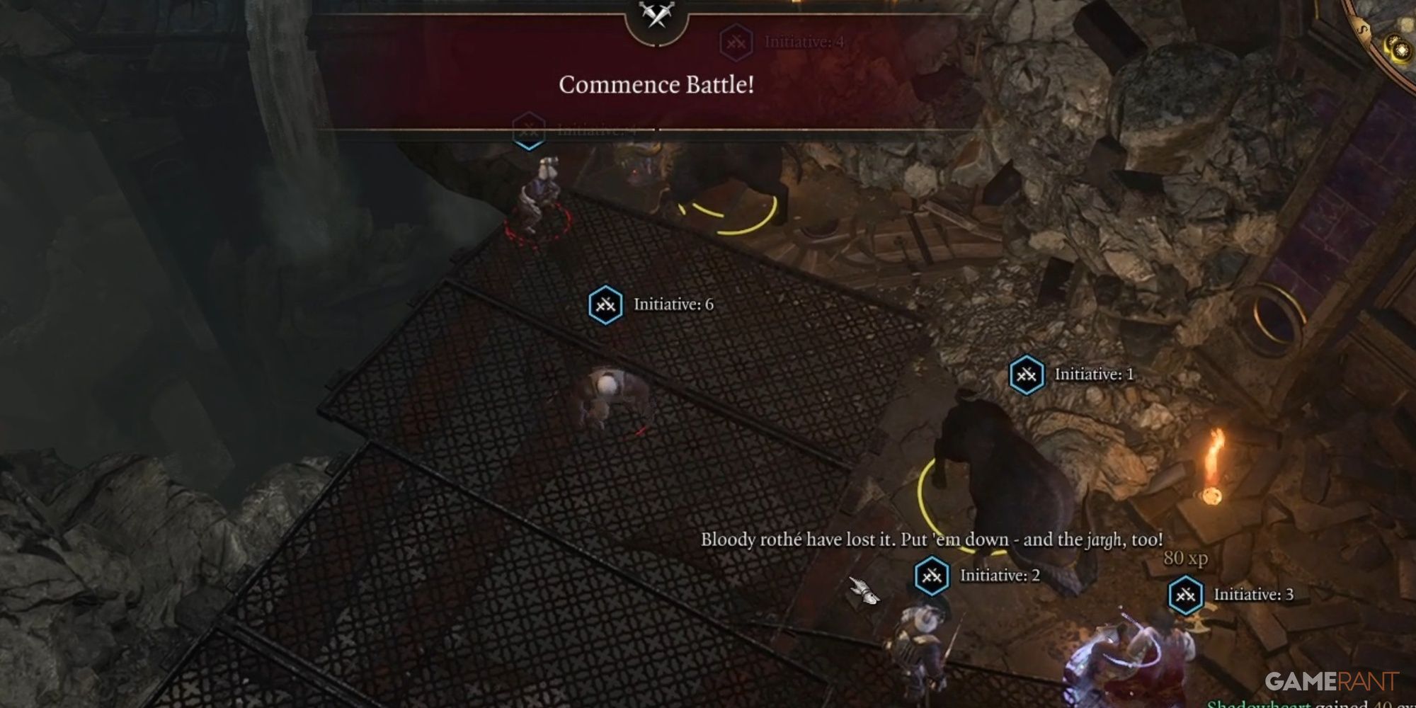 Baldur's Gate 3 Initiating Combat In Grymforge