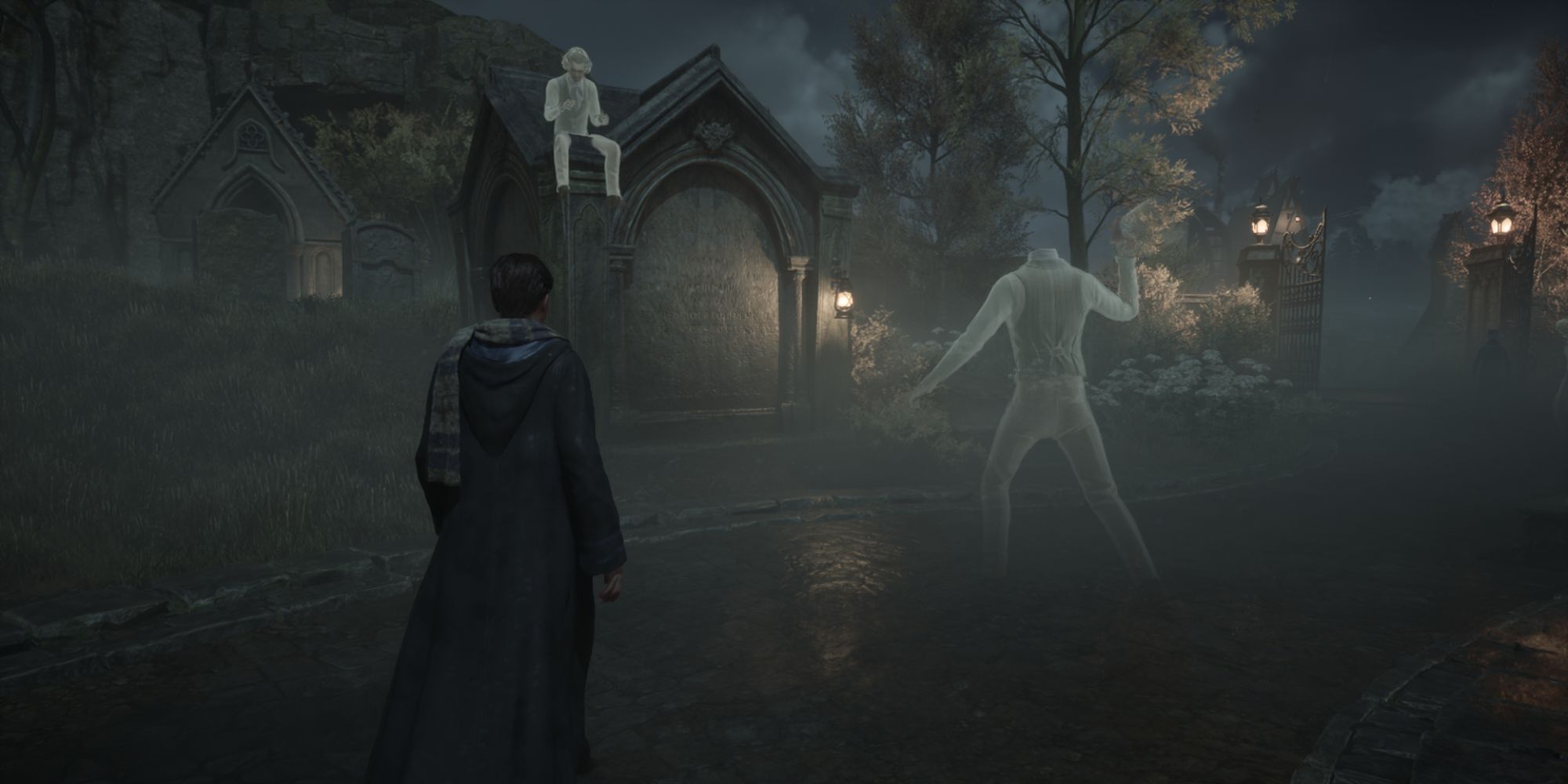 Hogwarts Legacy Ghosts Playing Catch