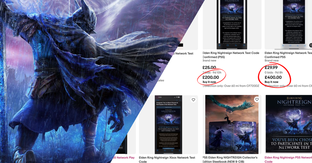 Elden Ring Nightreign beta test scalpers reckon you'll pay £400 for a free network test code