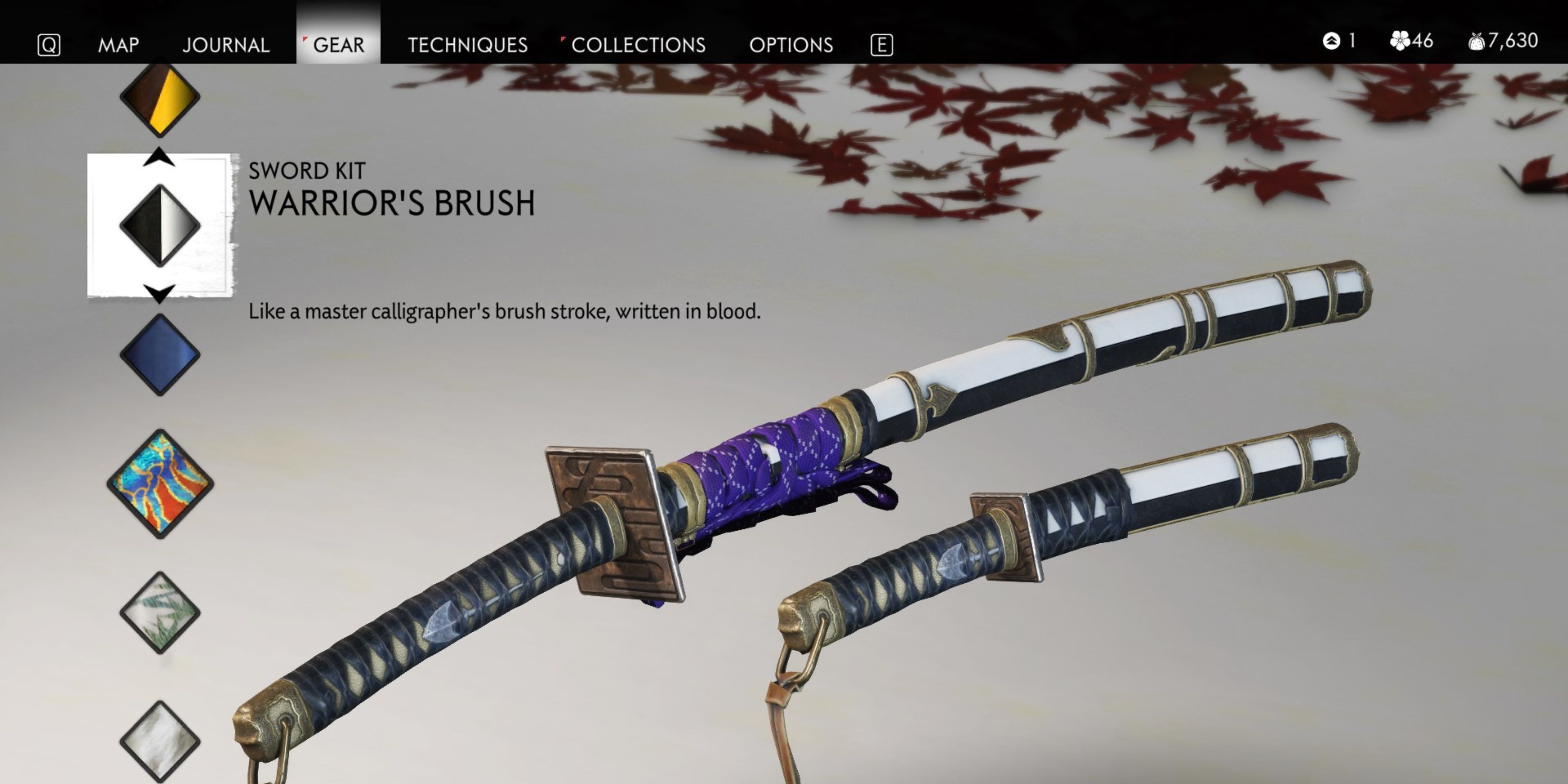 warrior's brush in ghost of tsushima