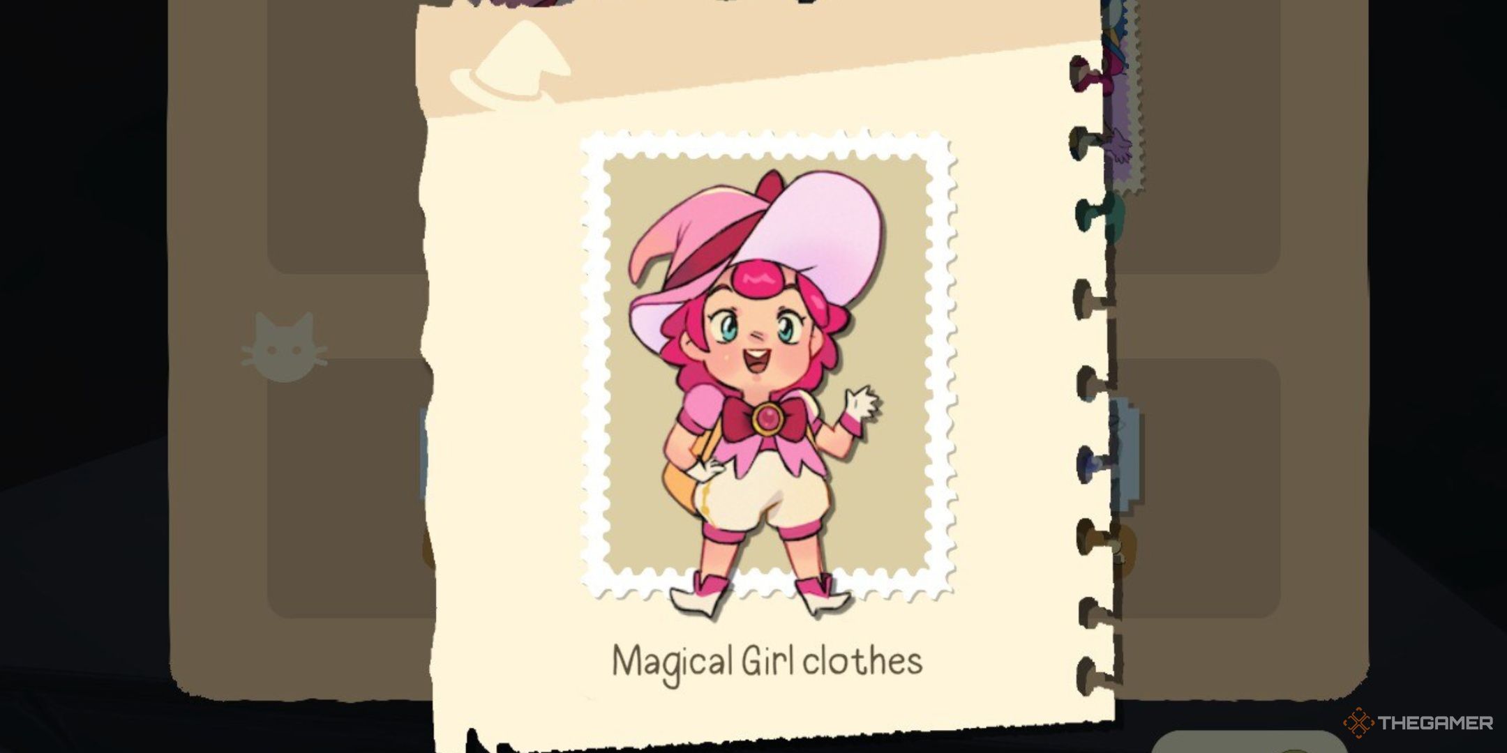 The Magical Girl Clothes Stamp in Mika and the Witch's Mountain.