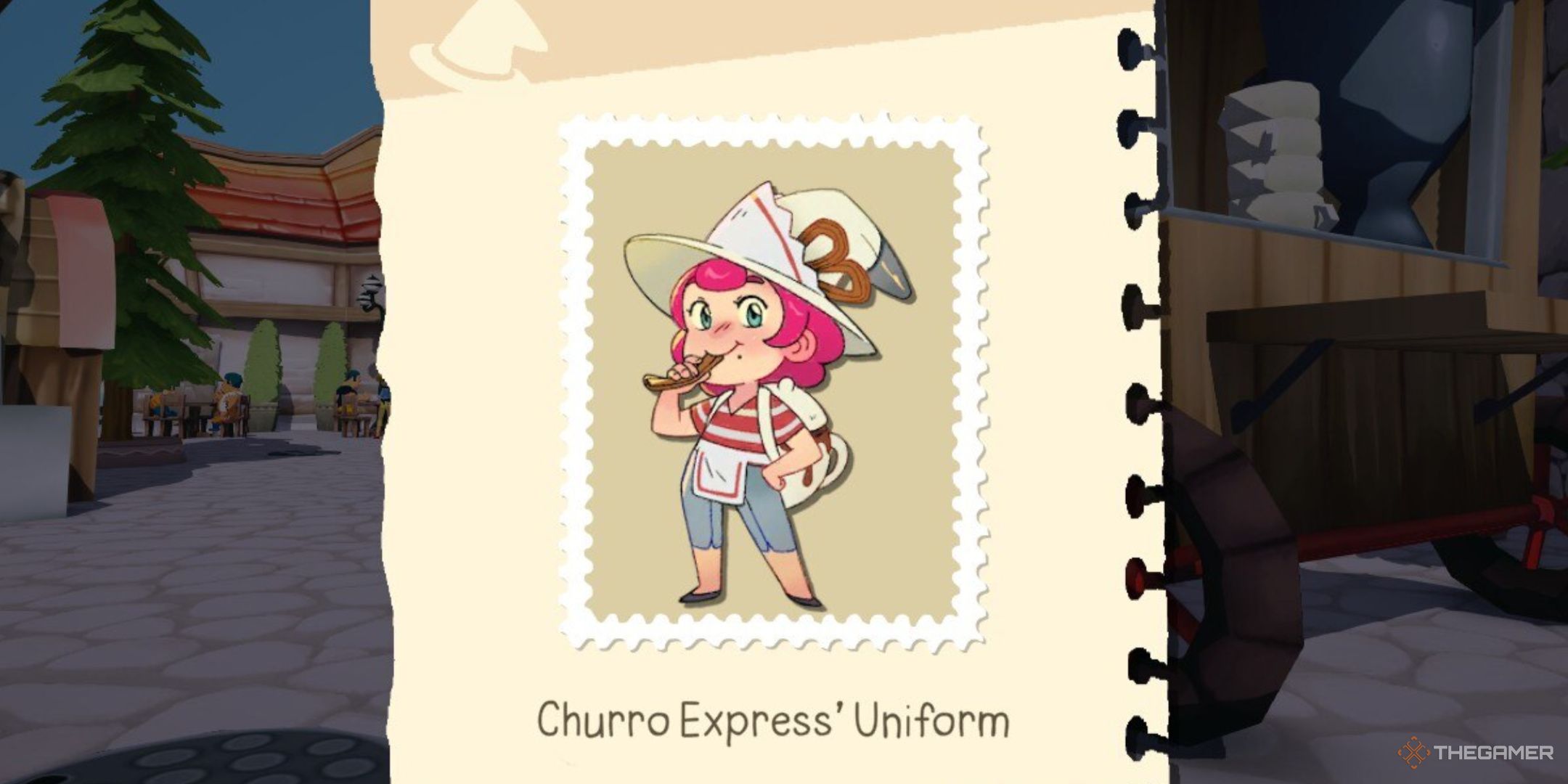 Churo Express Uniform Stamp in Mika and the Witch's Mountain.