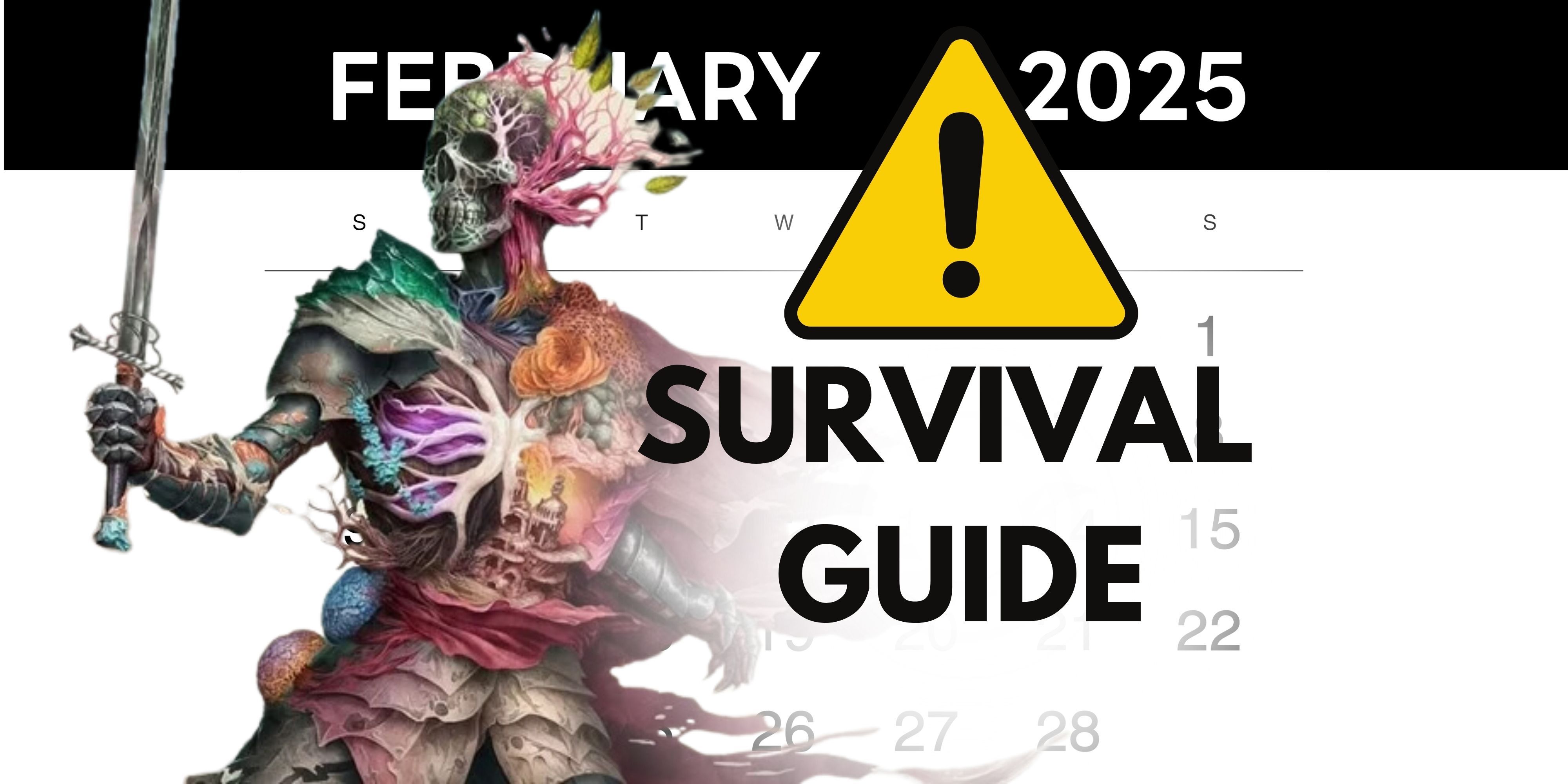 Feb Surival Guide with Avowed character