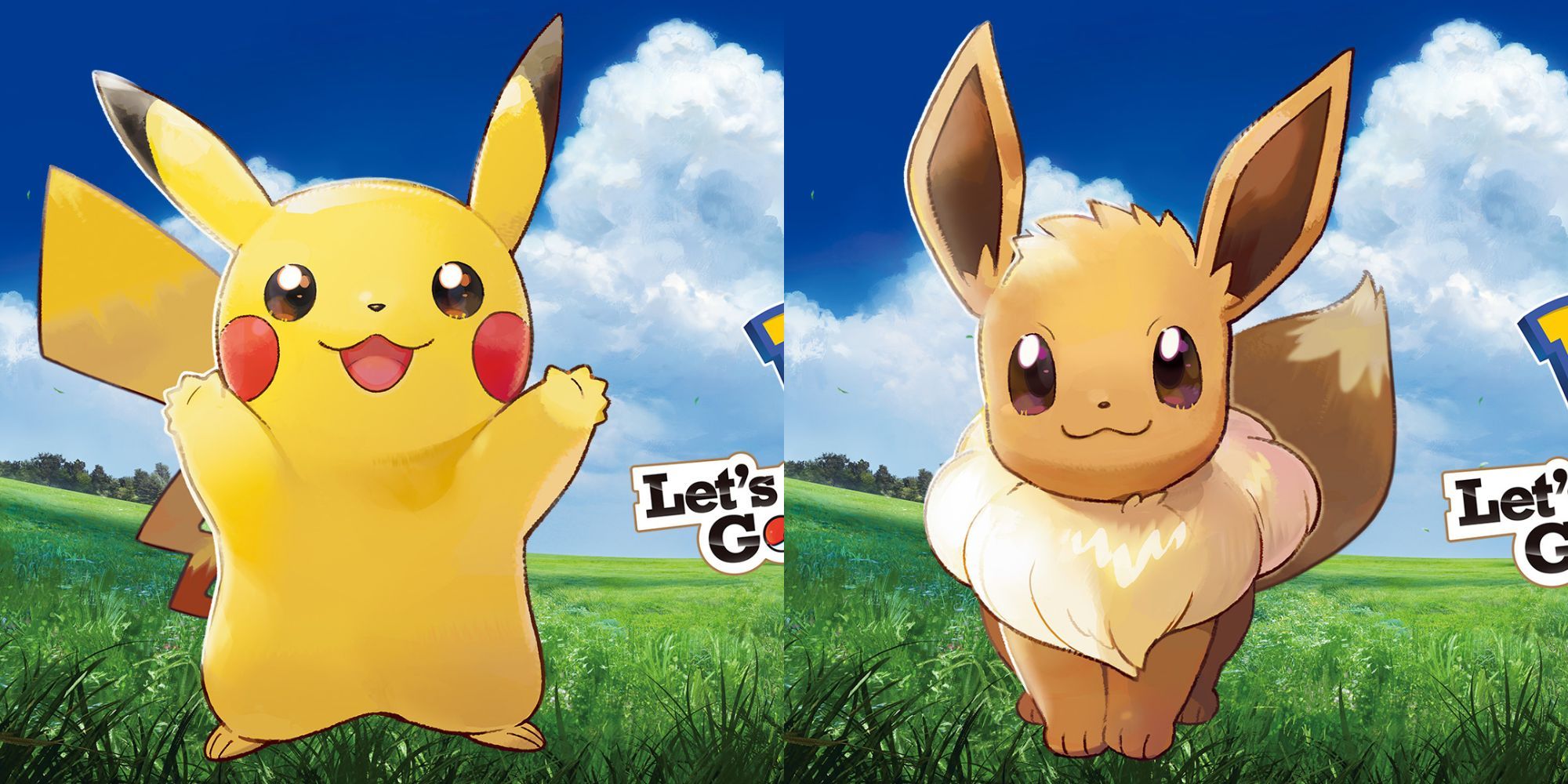 Official cover art of Pokemon Let's Go, Pikachu! And Let's Go, Eevee!