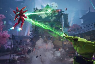 Hulk and Iron Man use a combo attack in this posed Marvel Rivals image