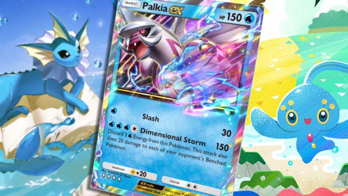 Palkia ex in Pokemon TCG Pocket, between Vaporeon and Manaphy