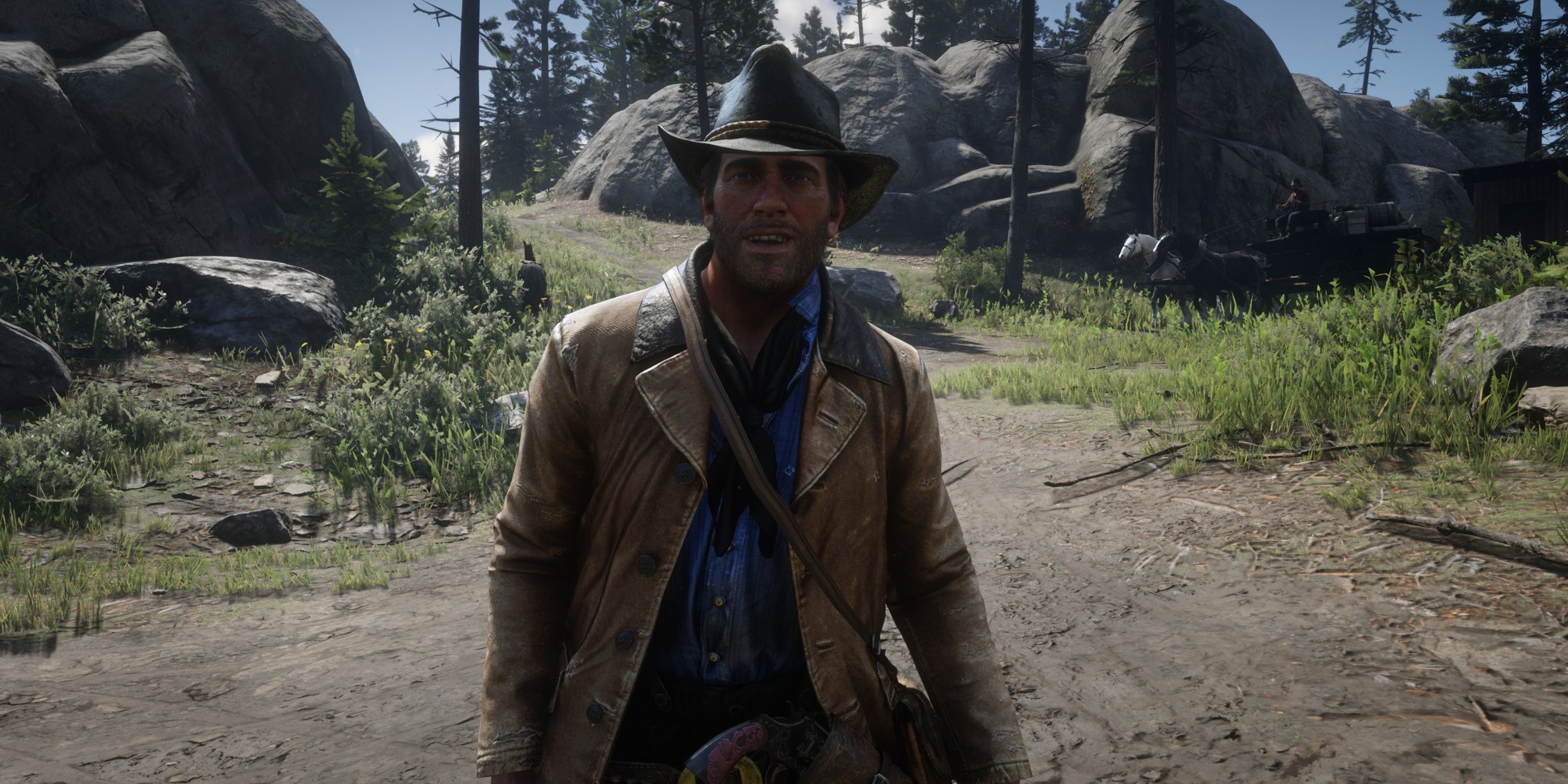 arthur morgan laughing