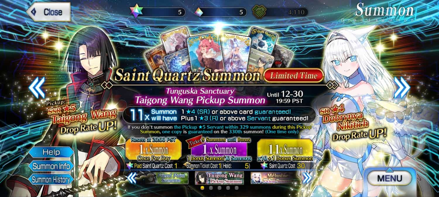 fate-grand-order-summon, Gacha Rates in Different Regions