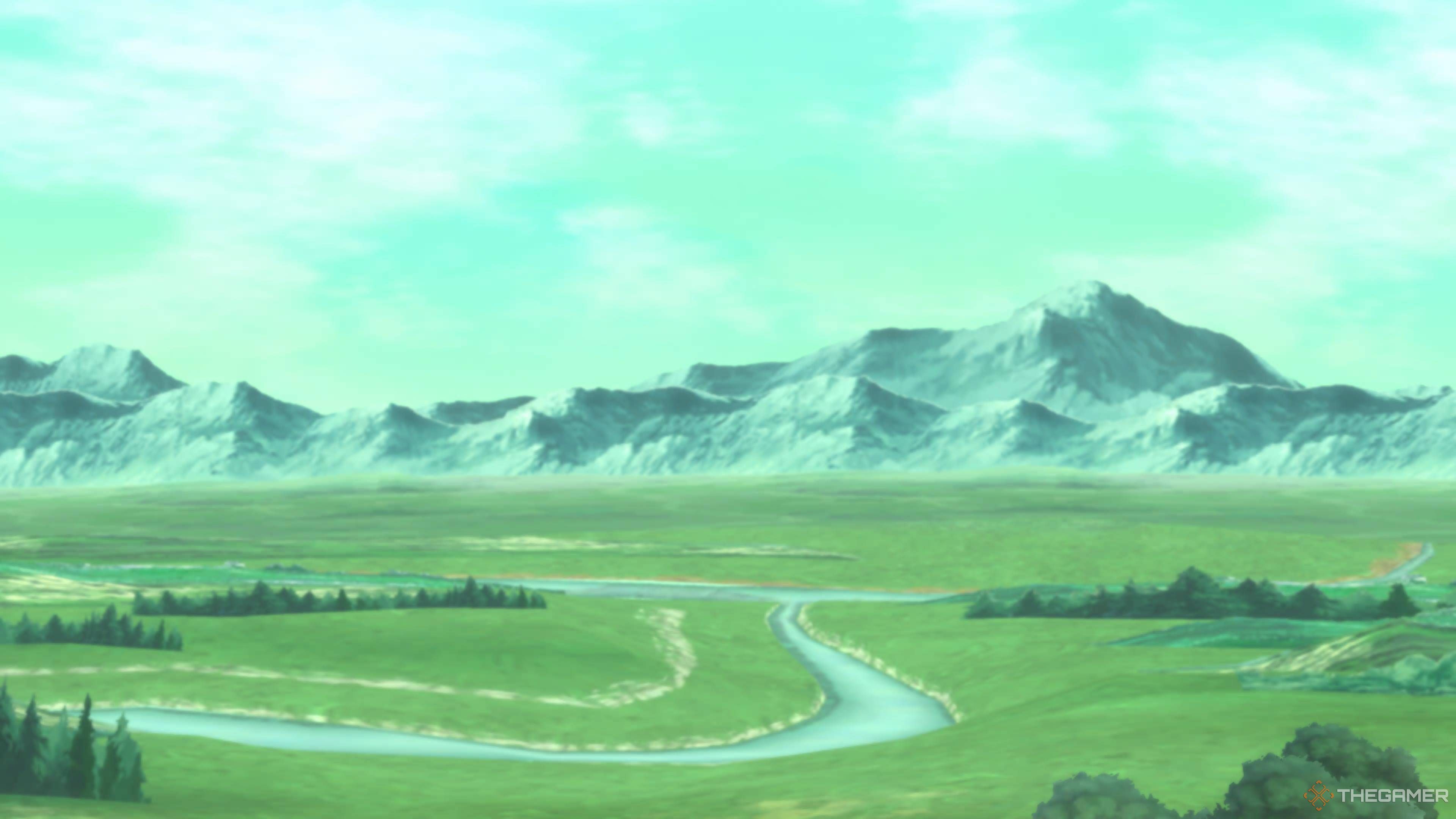 The open field in a Tales of Graces f anime cutscene