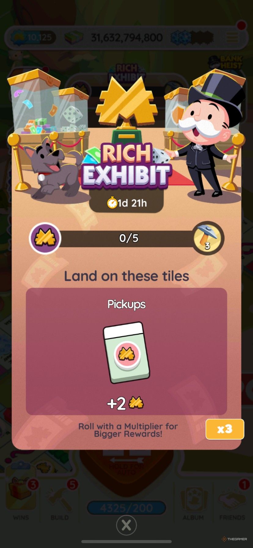 How to earn points during the Rich Exhibit event in Monopoly Go.