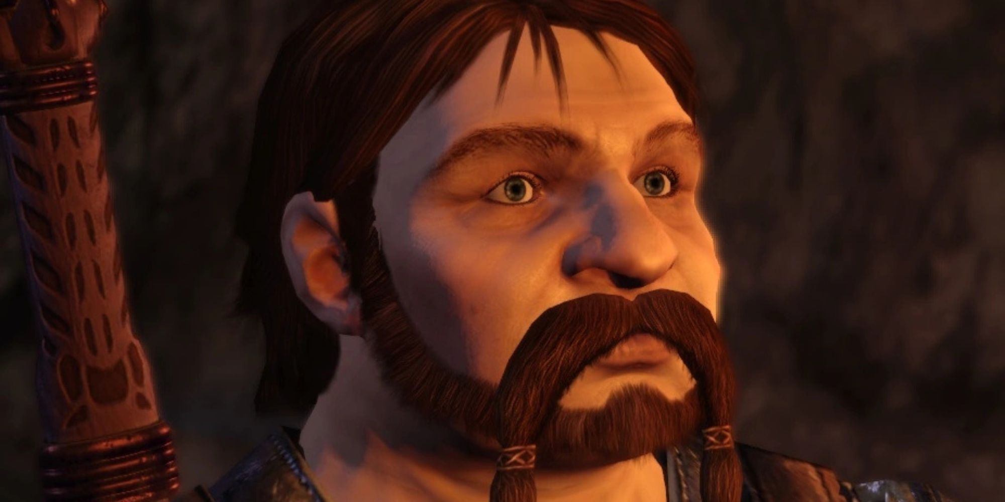 Close-up of Jerrik Dace in Dragon Age: Origins