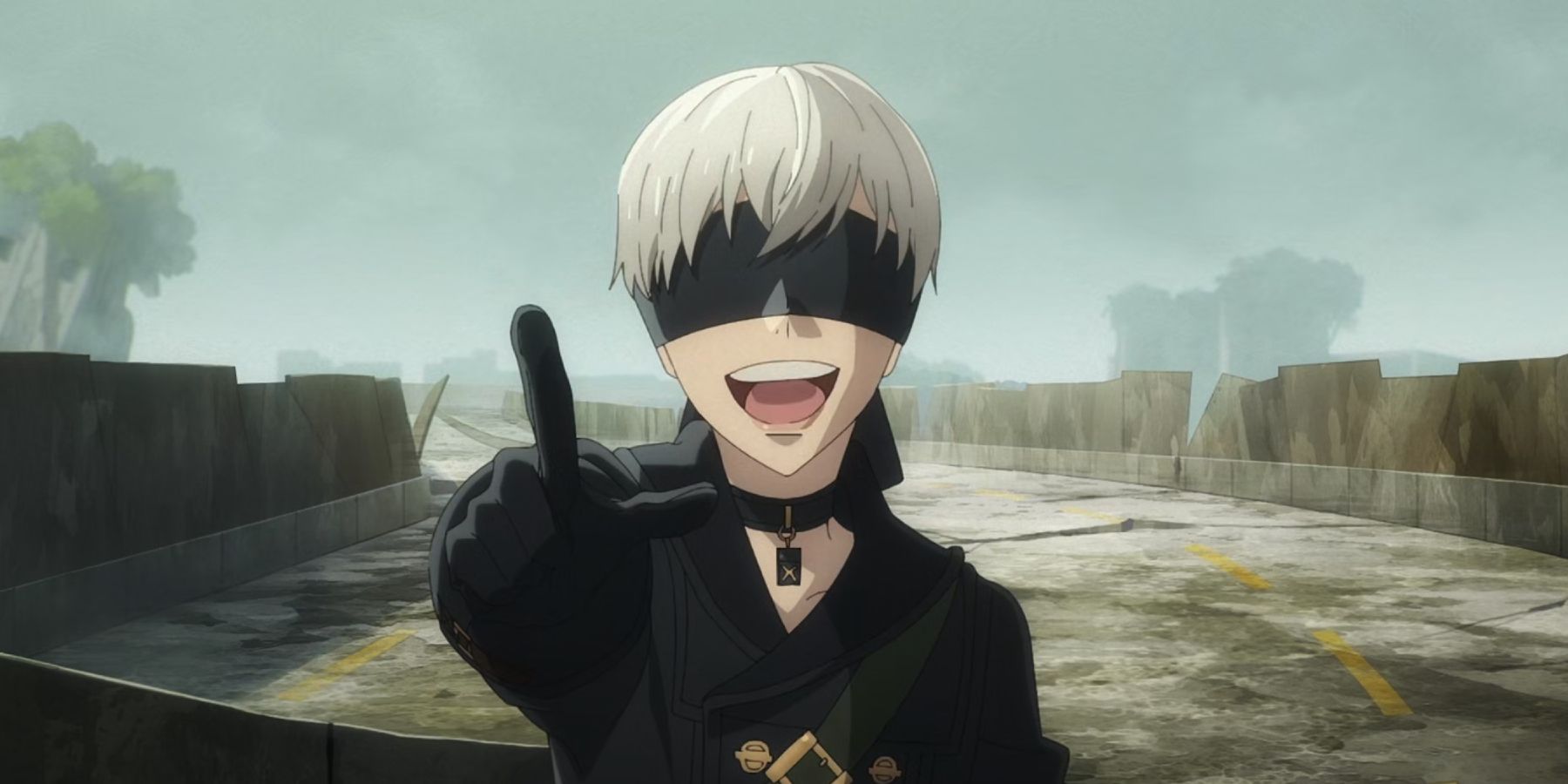 NieR: Automata anime 9S laughing