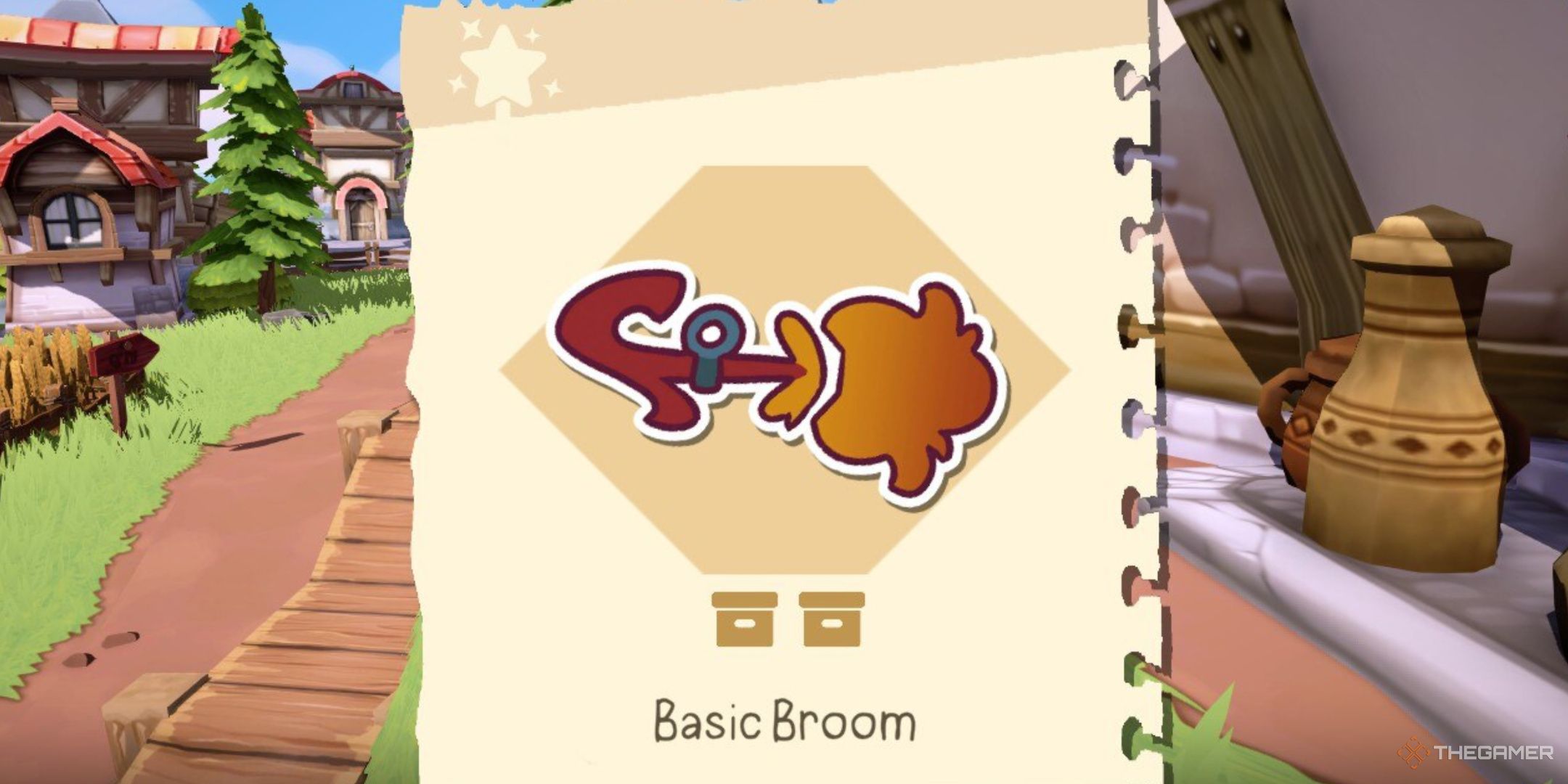 Basic Broom Stamp in Mika And The Witch's Mountain. 