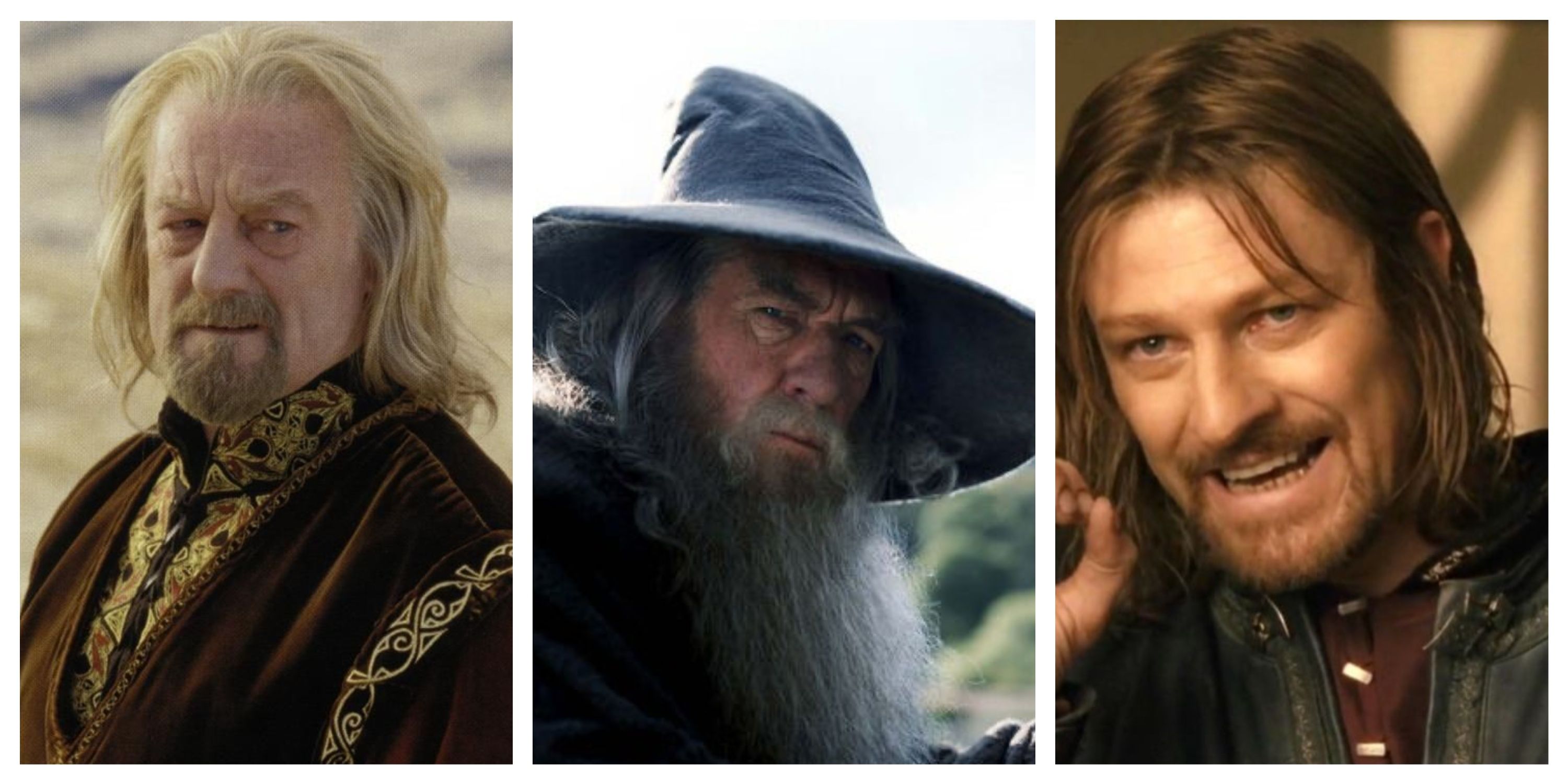 theoden, gandalf, boromir