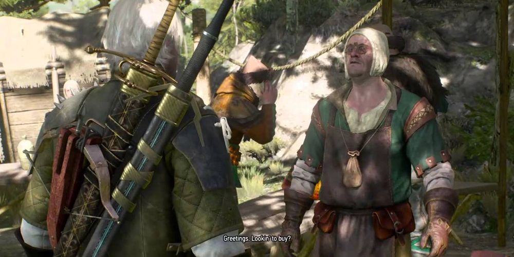 A merchant who sells meteorite ore from the first Witcher game