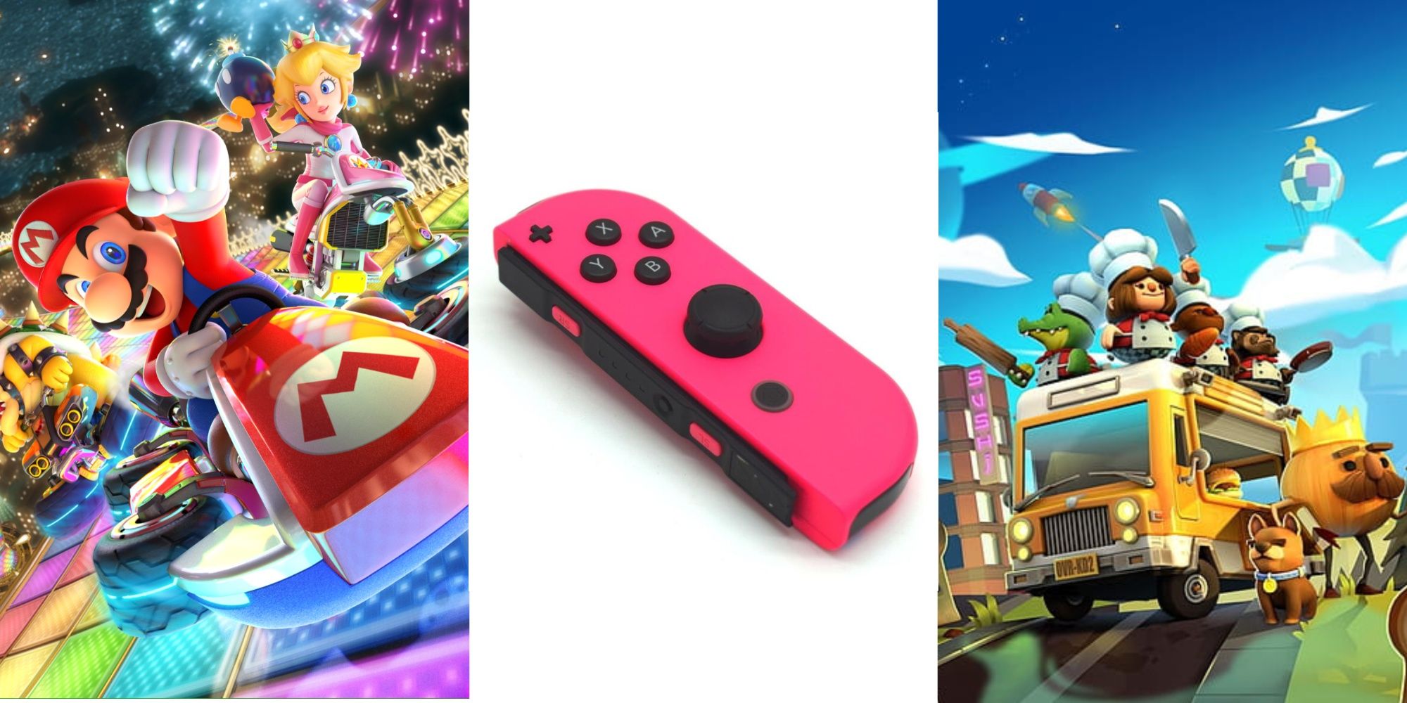 A banner for Switch multiplayer games that can be played with a single Joy-Con.