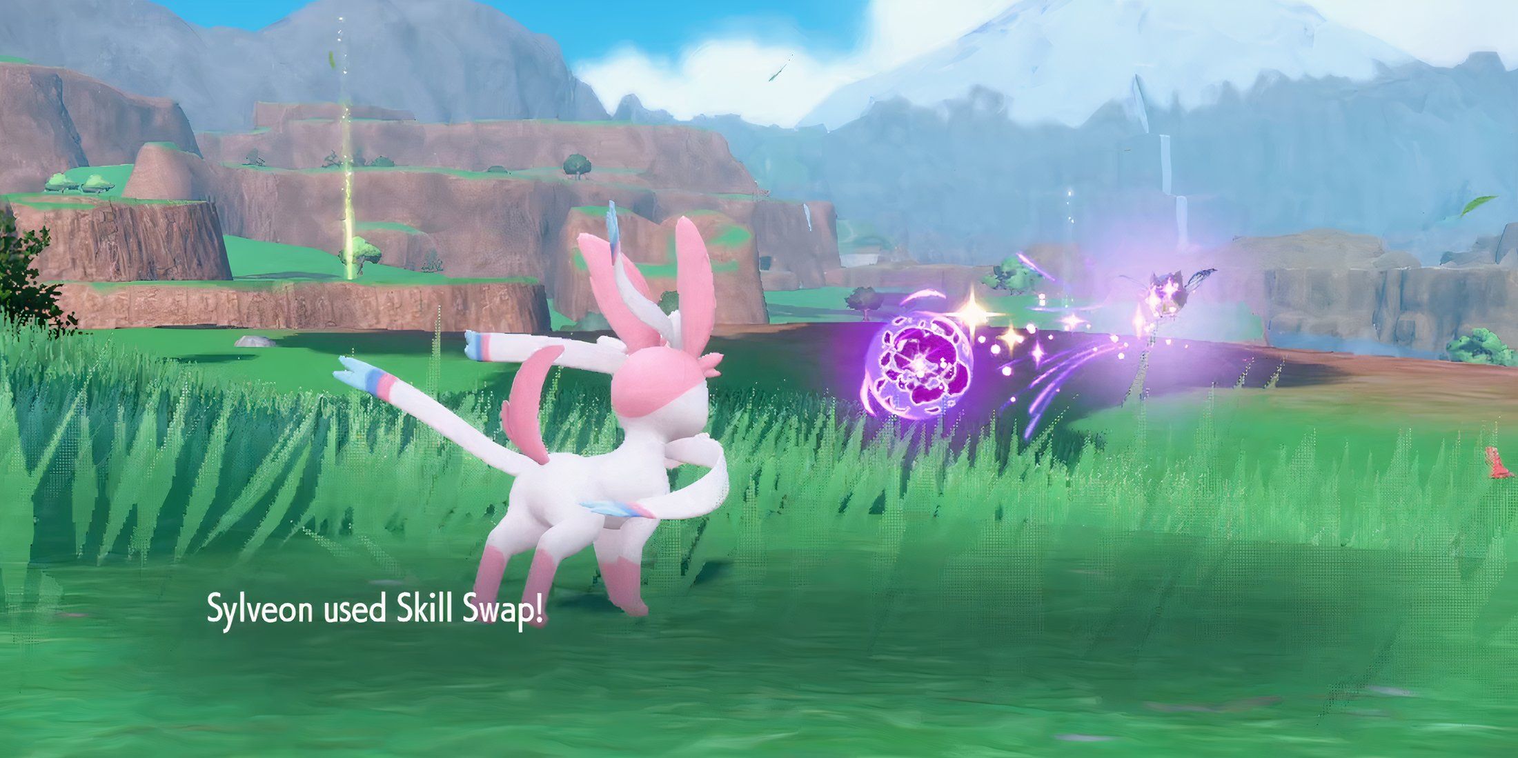 Sylveon Using Skill Swap In Pokemon Scarlet & Violet