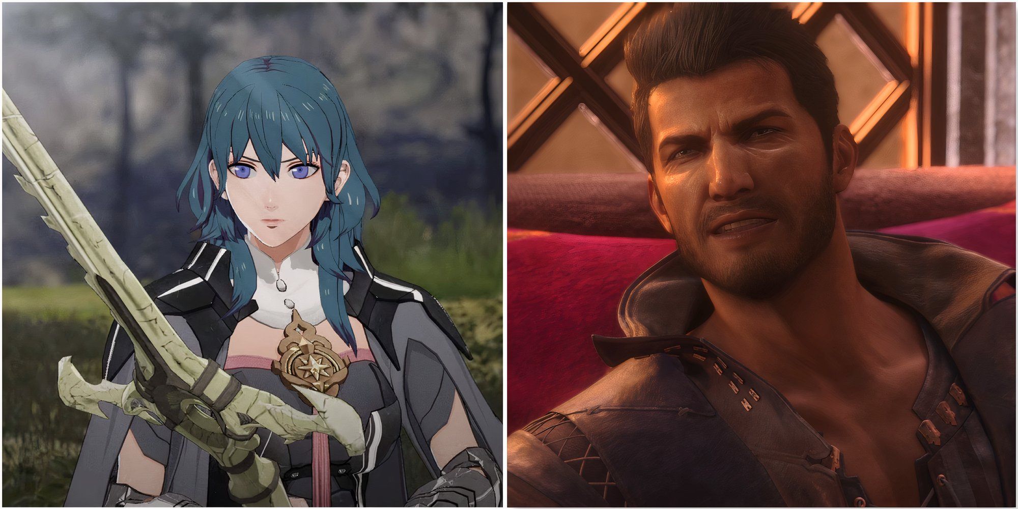 Byleth in Fire Emblem Three Houses and Cid in Final Fantasy 16