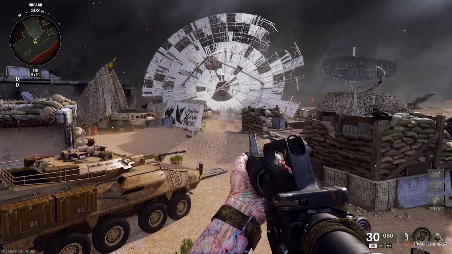 The broken radar dish of SCUD in Call of Duty: Black Ops 6.