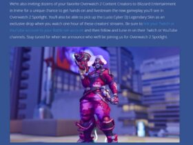 An image of an Overwatch 2 blog discussing the Cyber DJ Lucio skin as part of a Twitch drop campaign