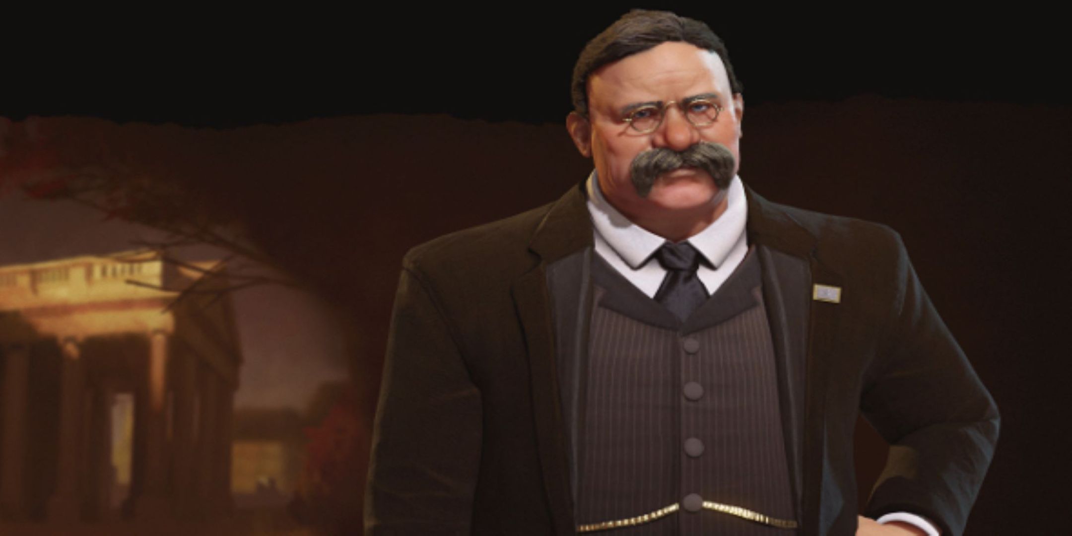 Bull Moose Teddy Roosevelt in Civilization 6.