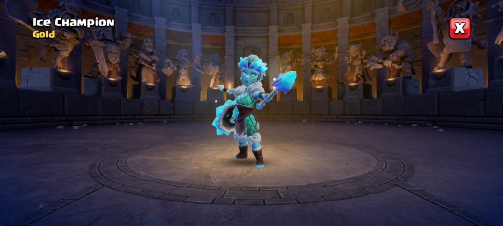 Ice Champion Clash of Clans skin January 2025