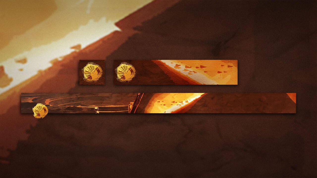 The Trigonic Amber emblem from Destiny 2.