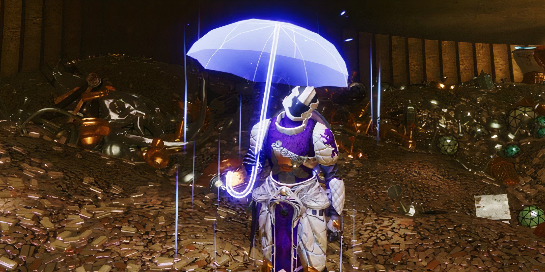 Destiny 2 Titan Player Emoting at Xurs Treasure Hoard