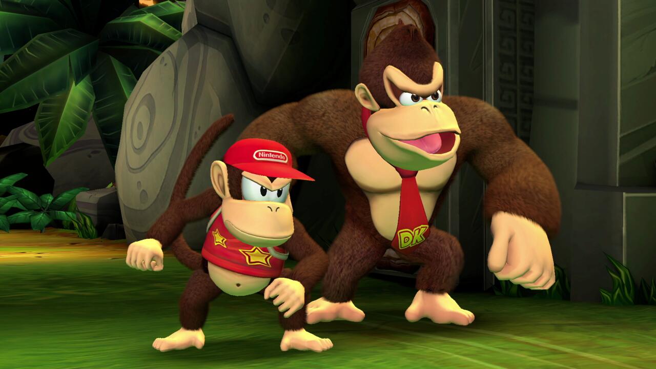 DK and Diddy get ready for action.