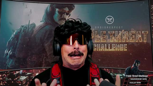 Guy "DrDisrespect" Beahm appears in a recent YouTube video. 