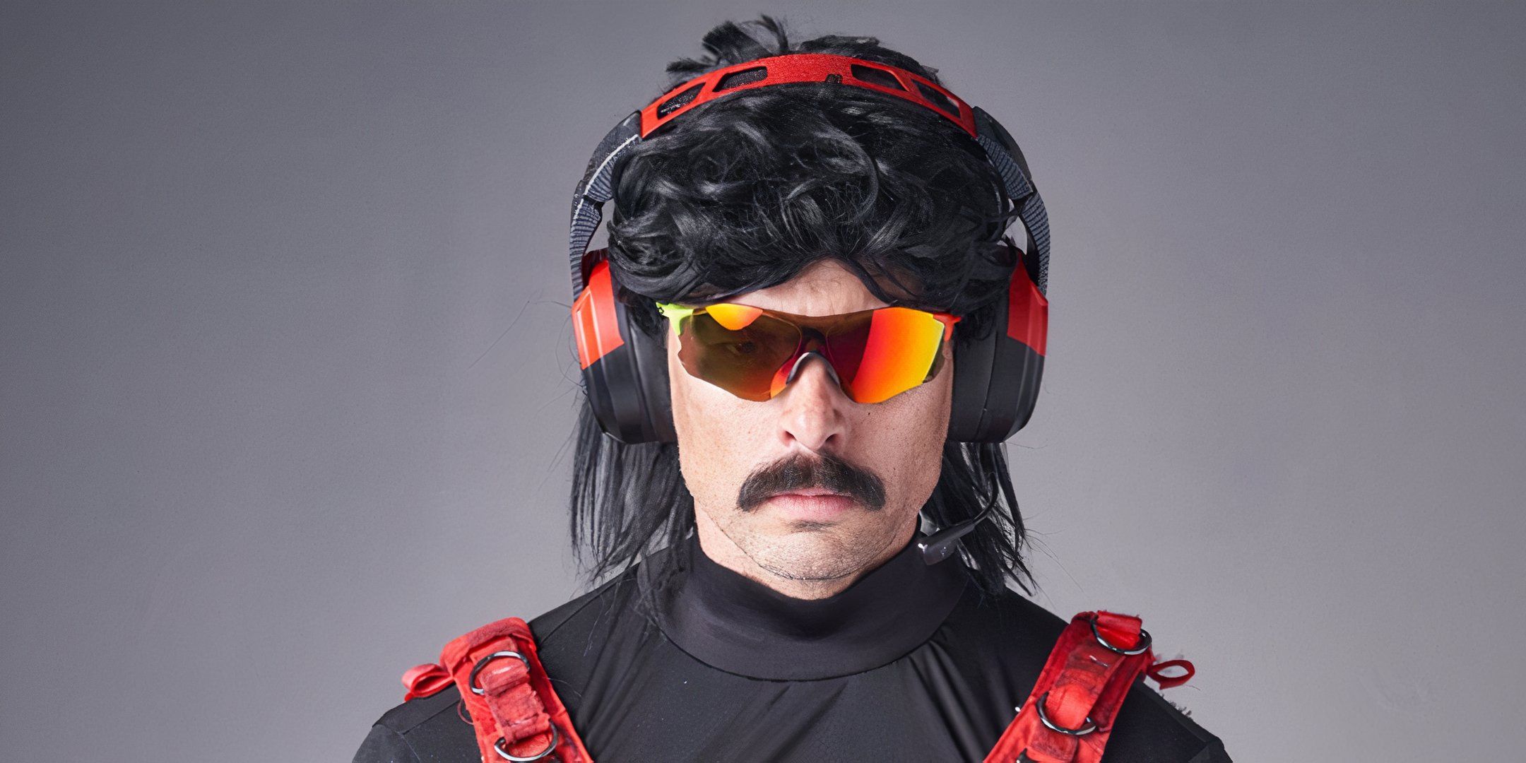 A close-up shot of Dr DisRespect.