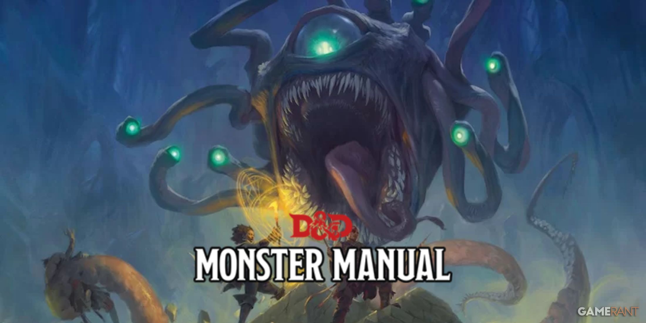 Dungeons and Dragons 2025 Monster Manual cover featuring a Beholder