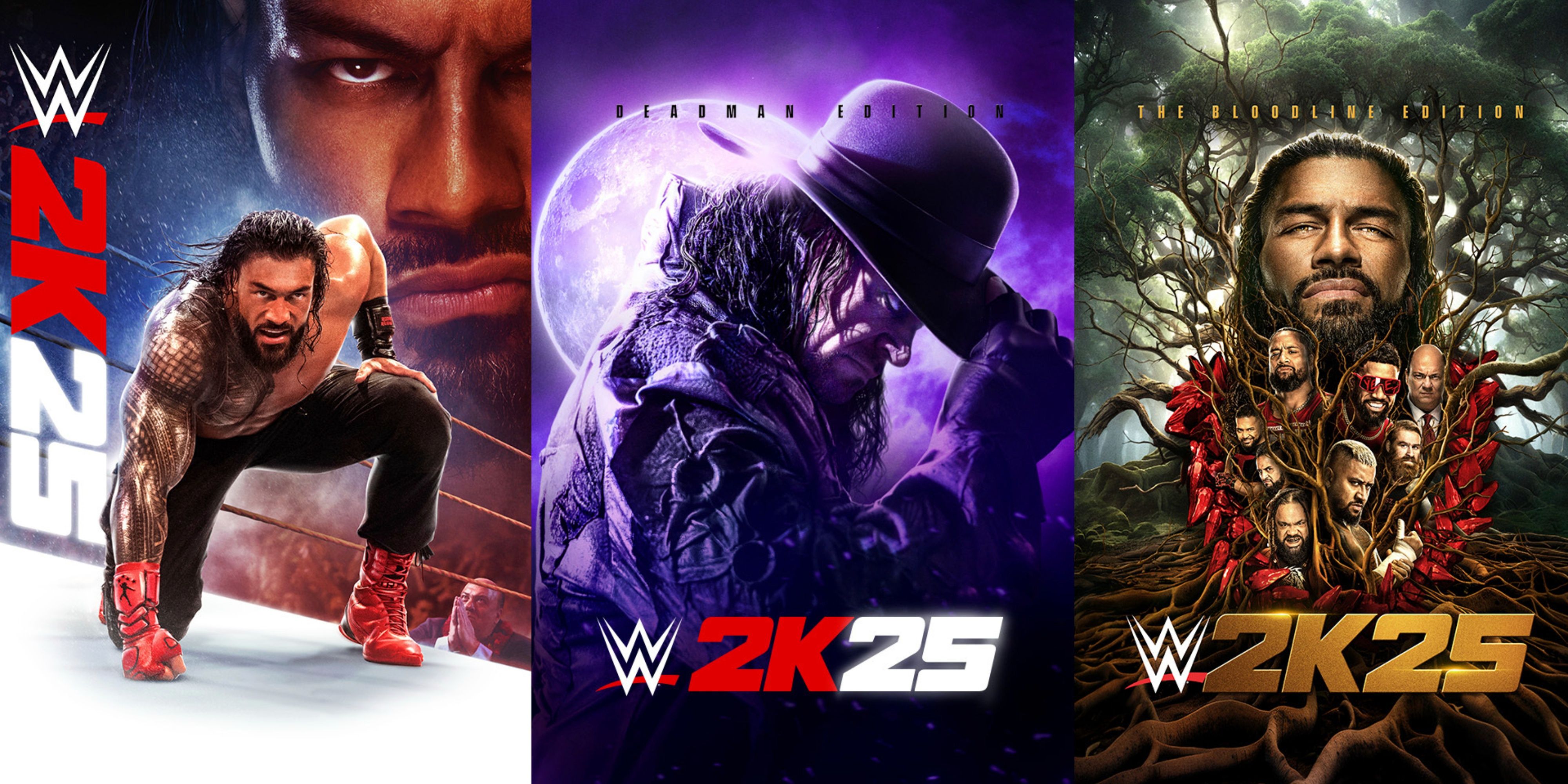 all three editions of wwe 2k25.