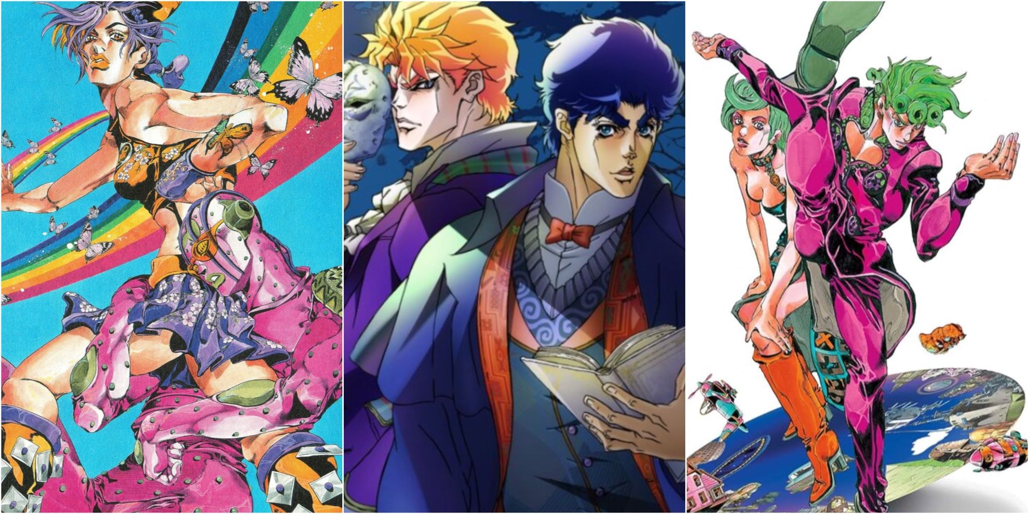Stone Ocean, Phantom Blood, Golden Wind