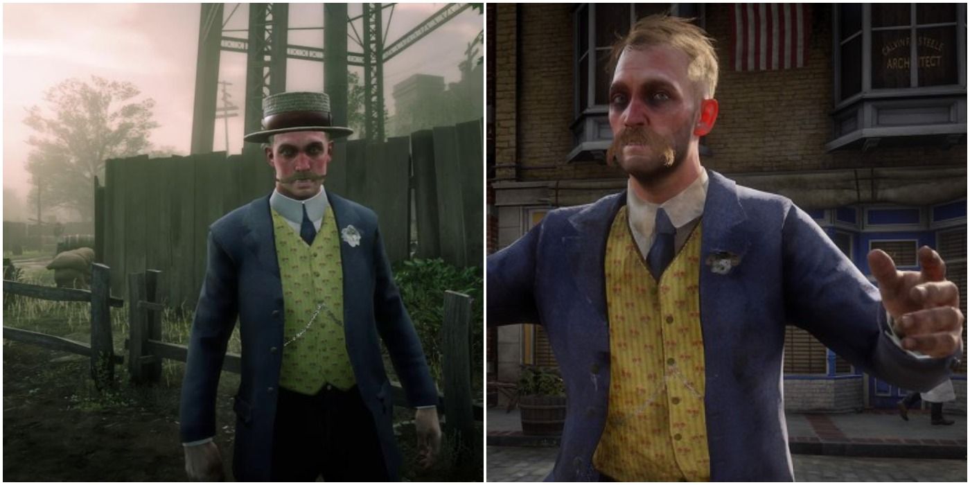 Red Dead Redemption 2 Gavin's Friend Before And After