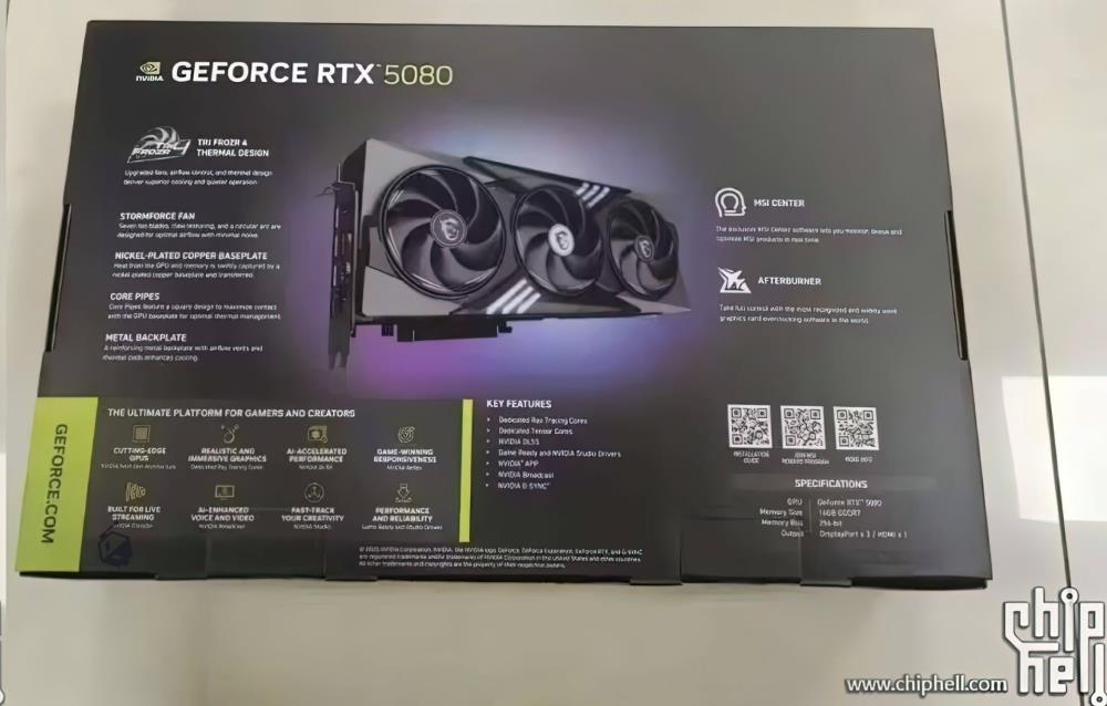 First NVIDIA GeForce RTX 5080 GPU Custom Model Leaks Out: 16 GB GDDR7 Memory Confirmed