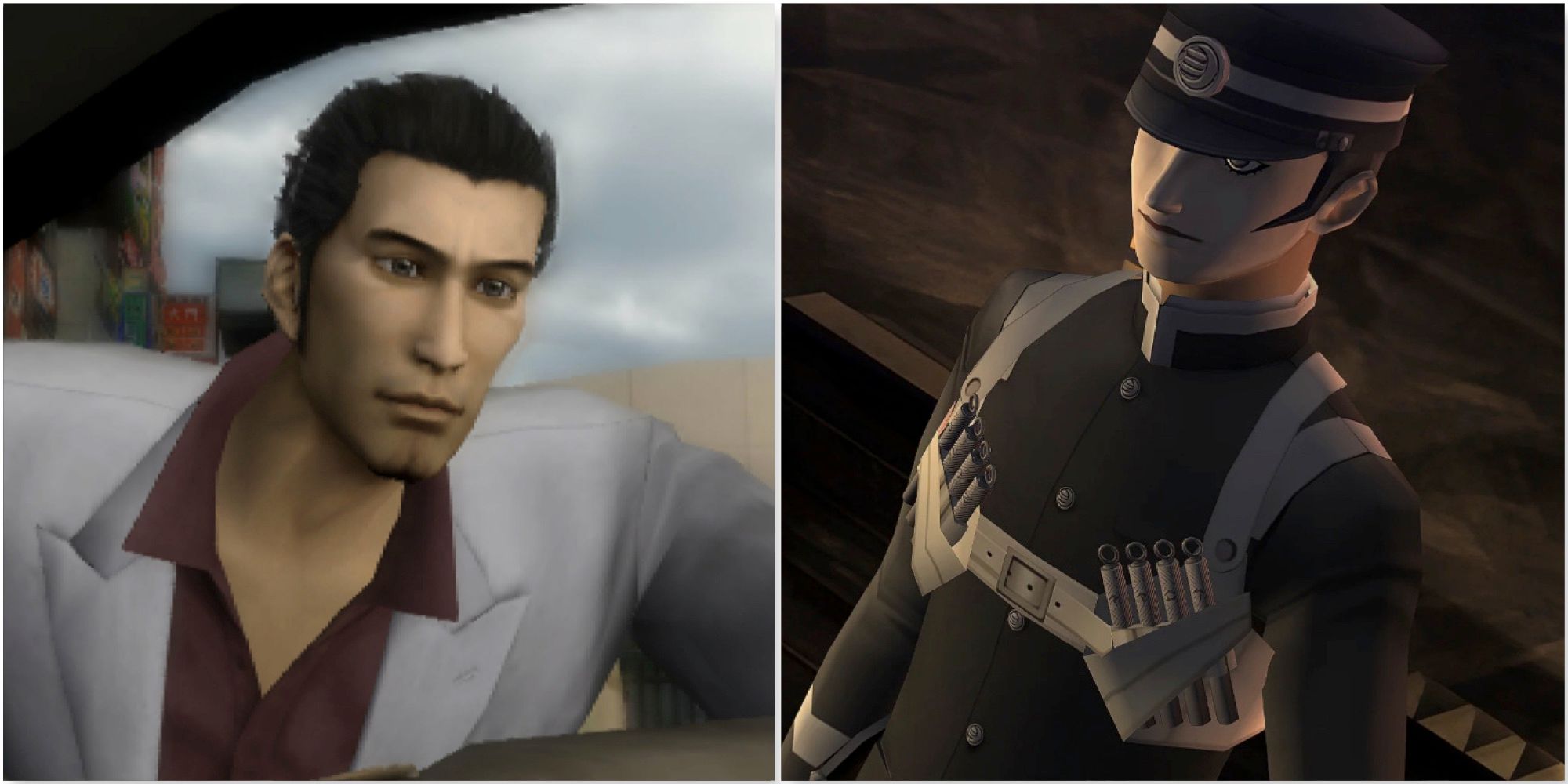 Kazuma in Yakuza (PS2) and Raidou in Devil Summoner Raidou Kuzunoha Vs The Soulless Army