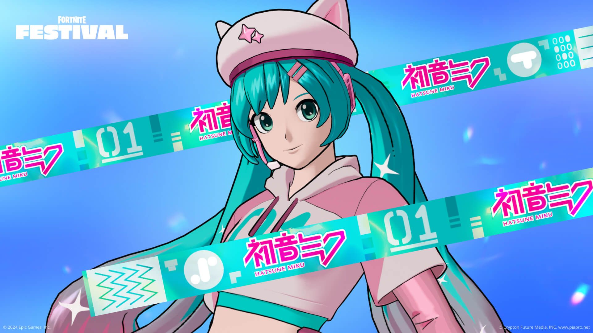 Hatsune Miku Neko Fortnite Skin