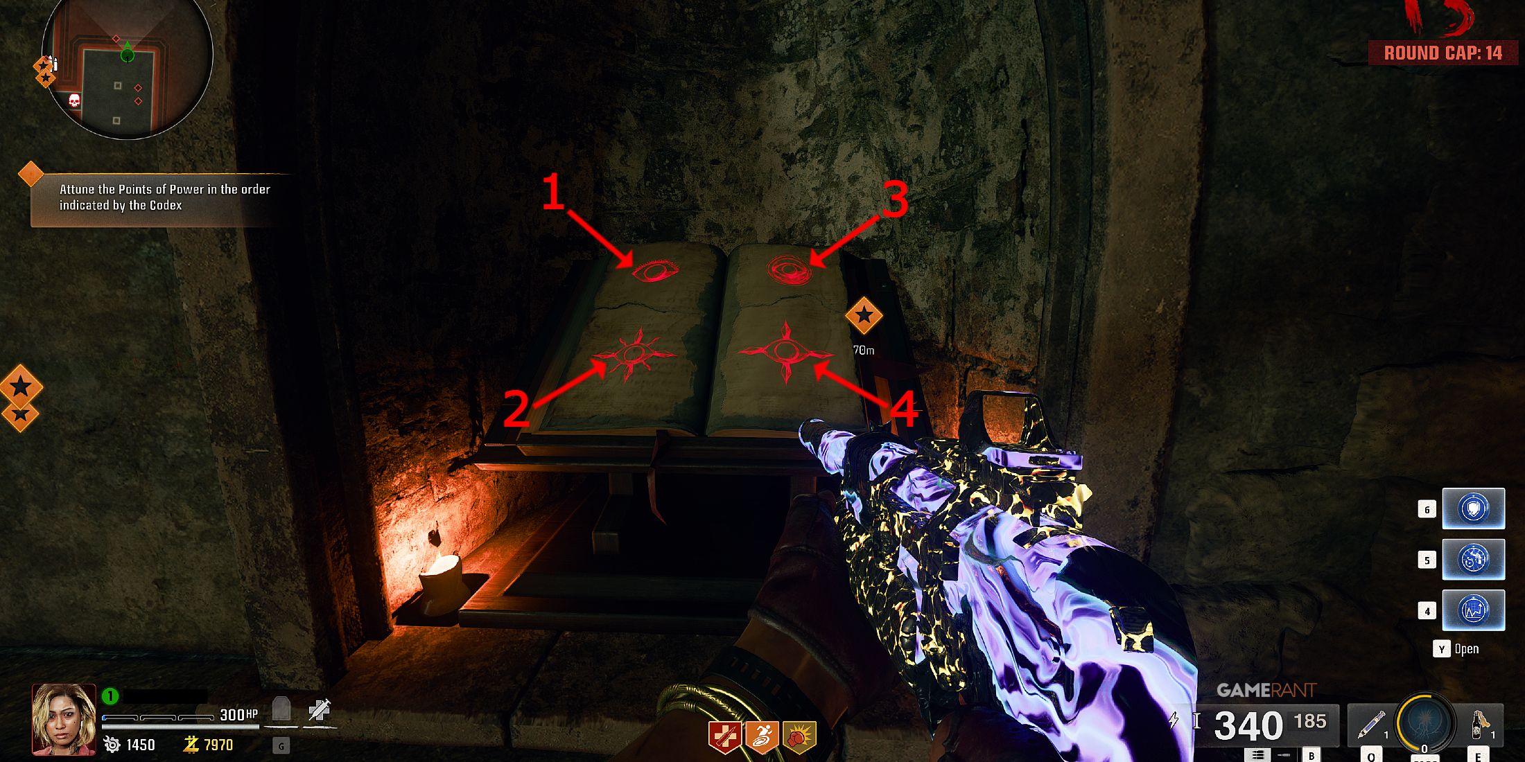 how to figure out the order to attune the Points of Power in Black Ops 6 Zombies Citadelle Des Morts 