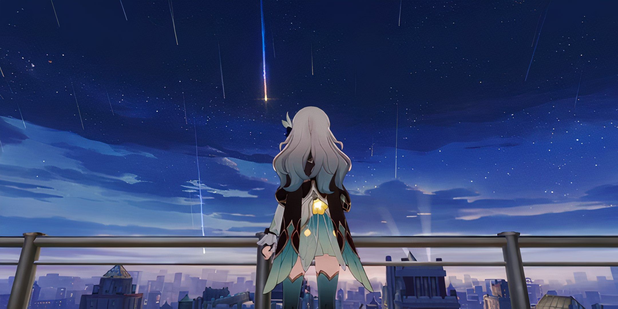 Honkai Star Rail Firefly Looking At Beautiful Scenery