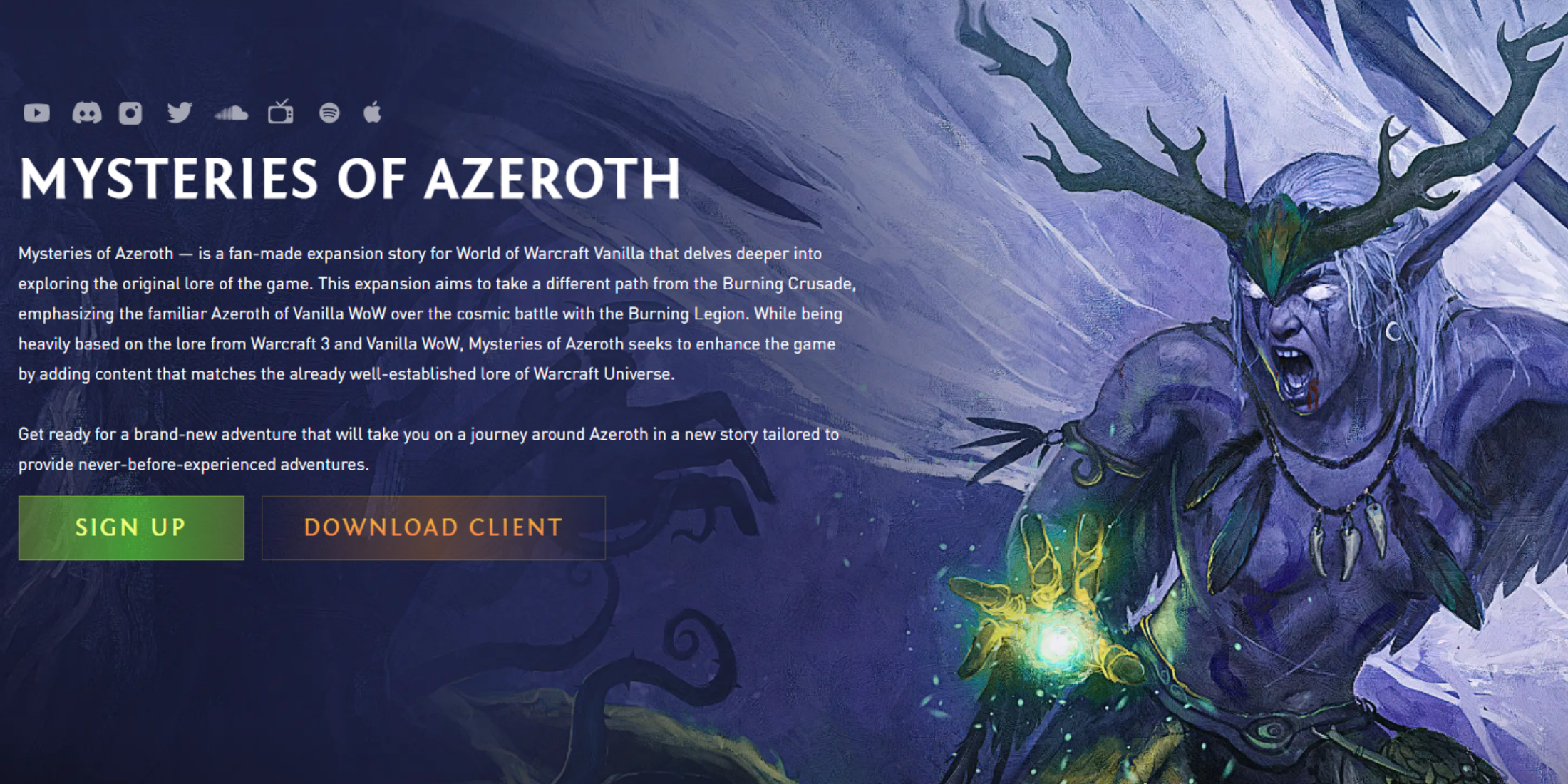 Turtle WoW How To Install Guide TurtleWoW Download Page Mysteries of Azeroth Client