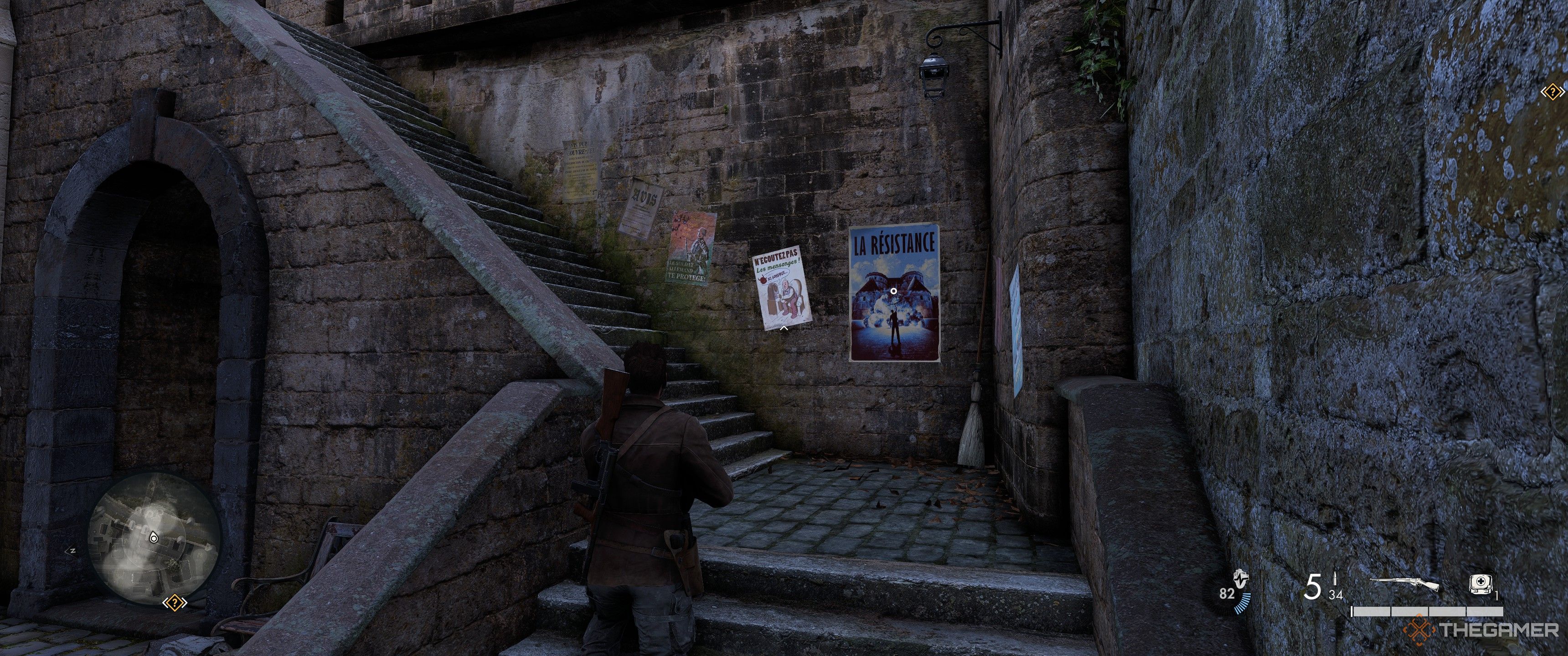 Finding a Propaganda Poster in Sniper Elite: Resistance.