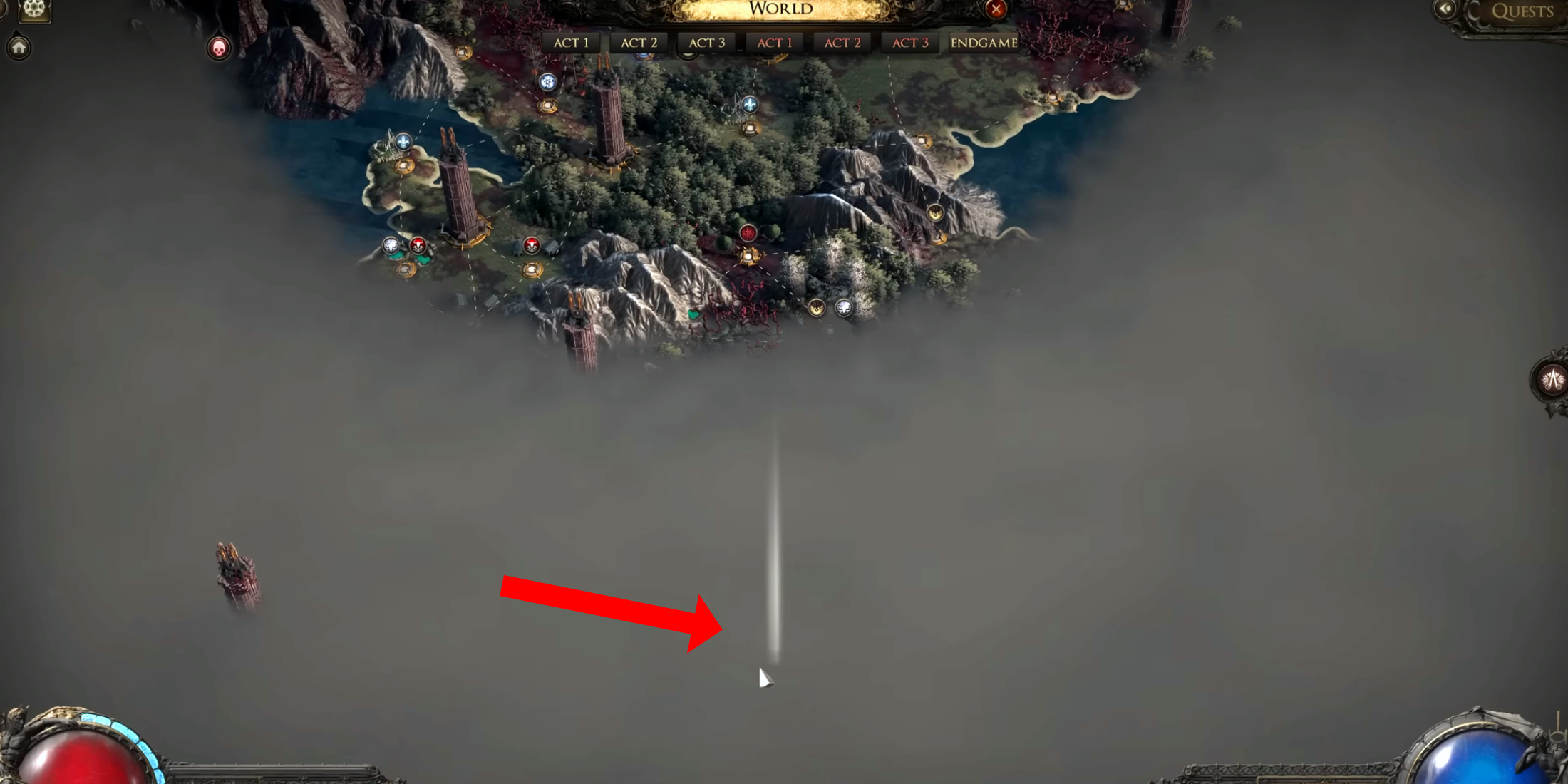 PoE 2 Citadel Guide 0.1.1 Path of Exile 2 Citadels Reveal Fog of War Beacon