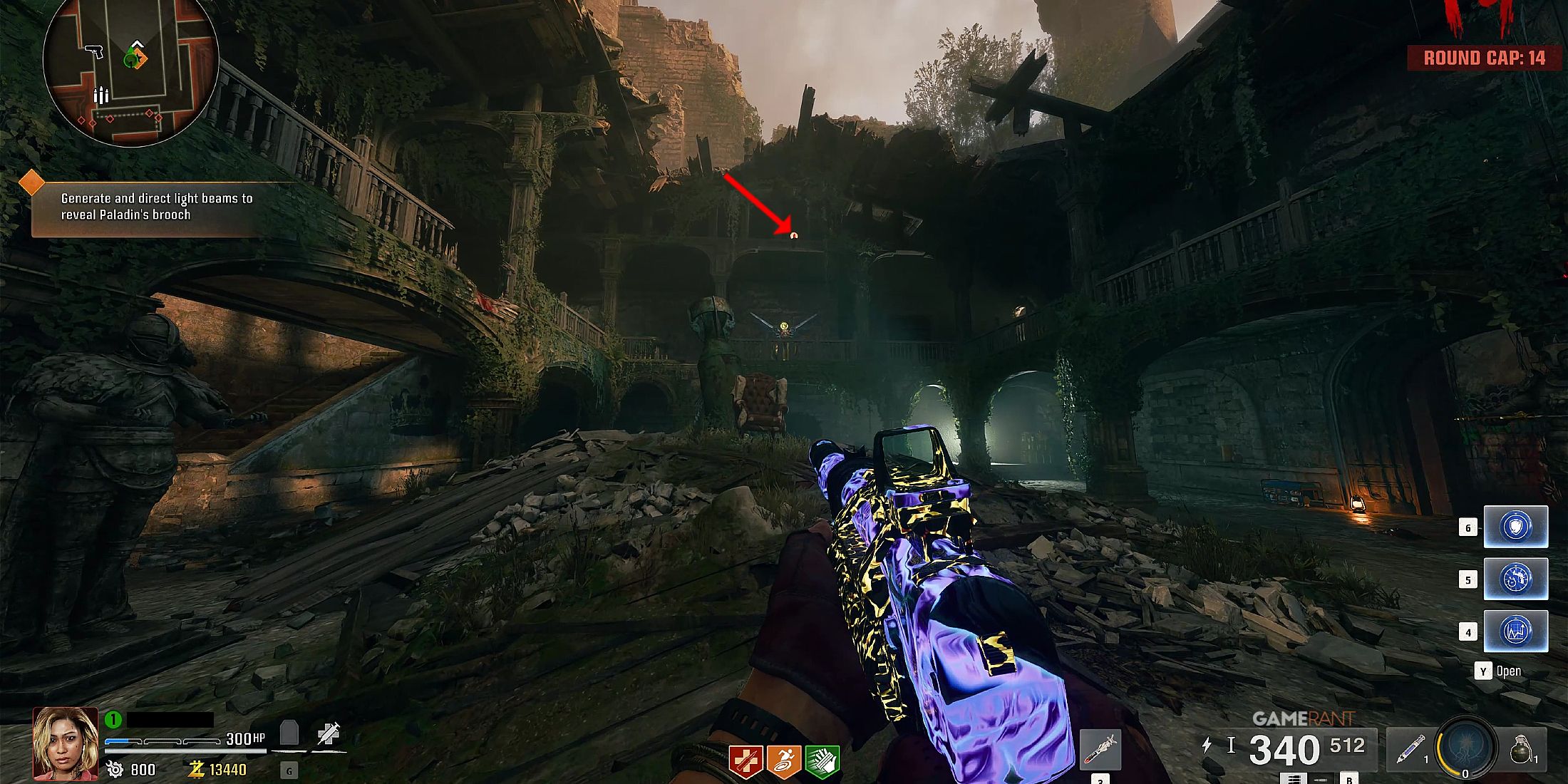 where to find the first Crystal to generate and direct light beams in Citadelle Des Morts Black Ops 6 Zombies 