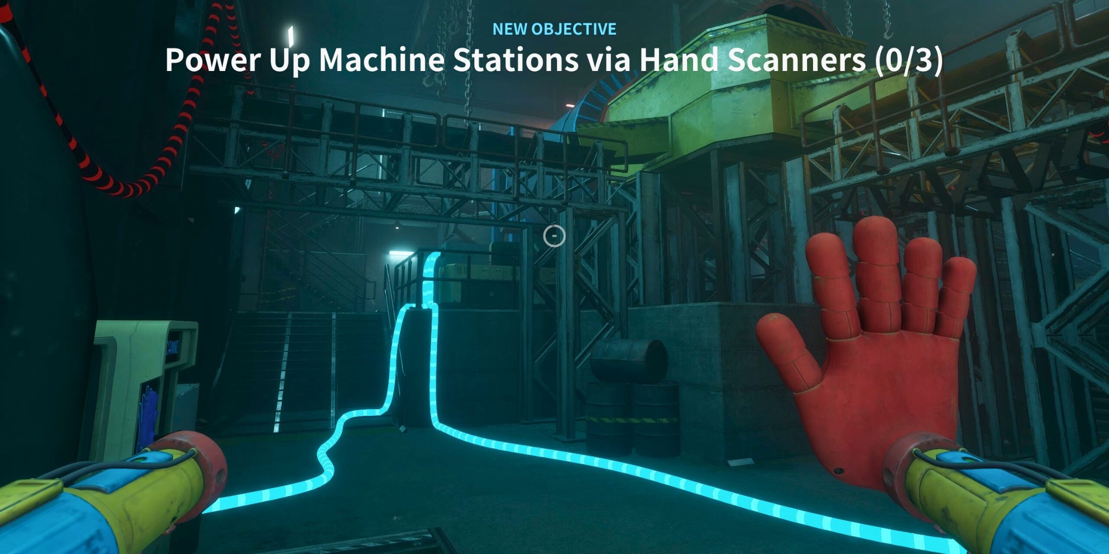 Objective Power Up Machines Via Hand Scanner No Man's Land Poppy Playtime Chapter 4