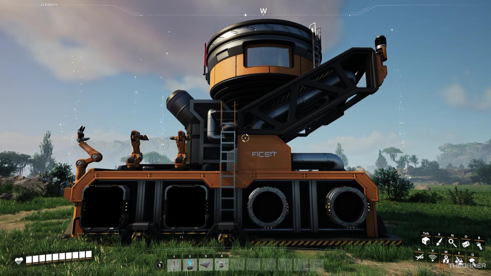 The Blender building in Satisfactory.