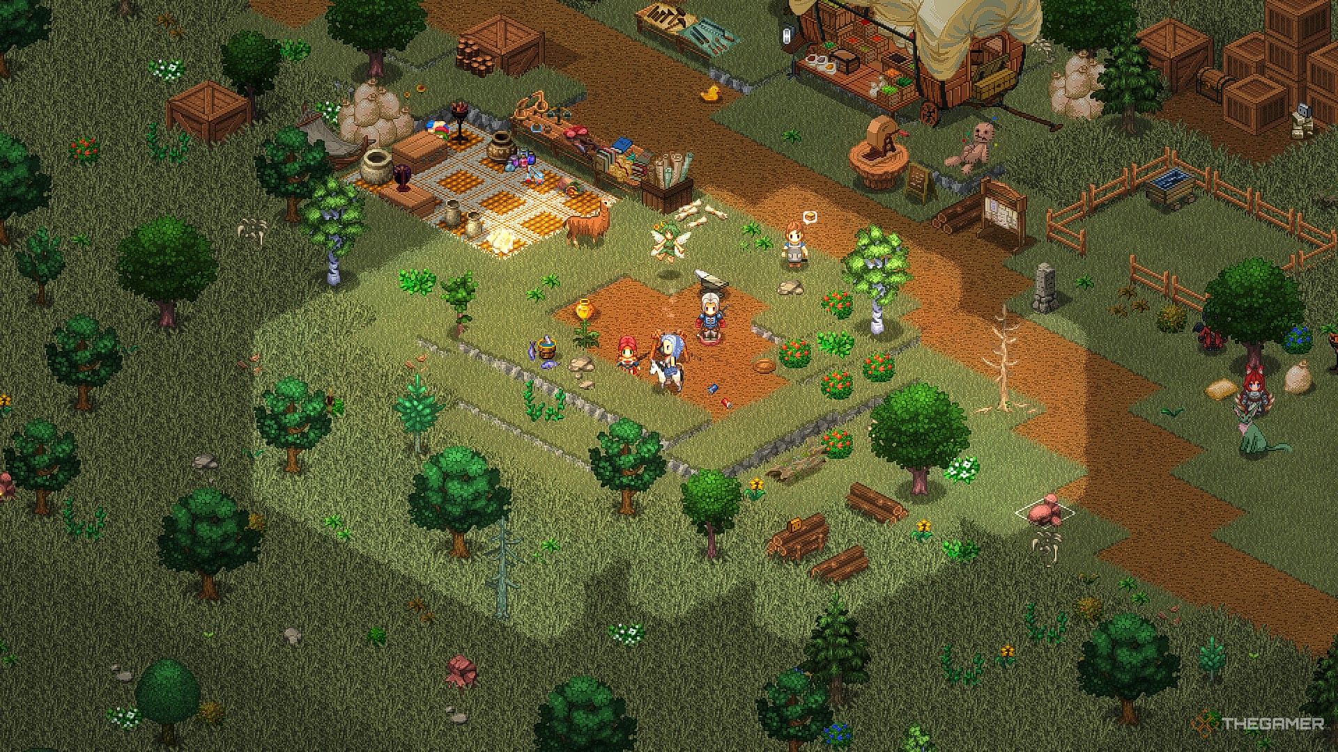 The Tinker's Camp in Elin is where the player can learn the riding and symbiosis skills. 