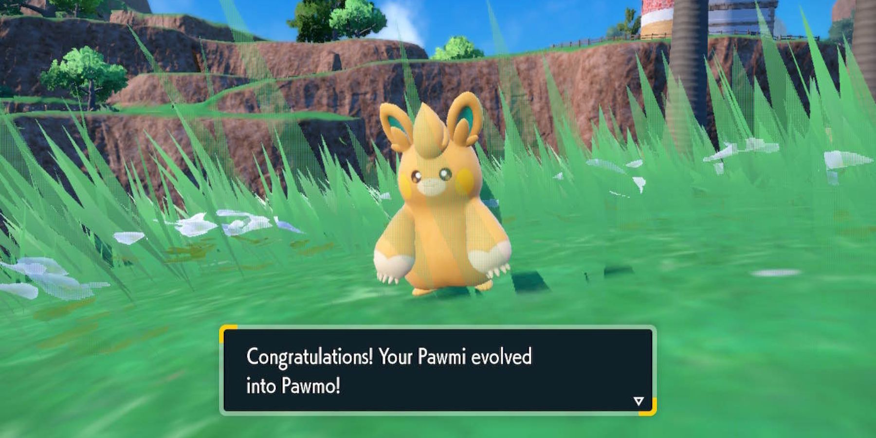 pokemon scarlet and violet pawmo evolve